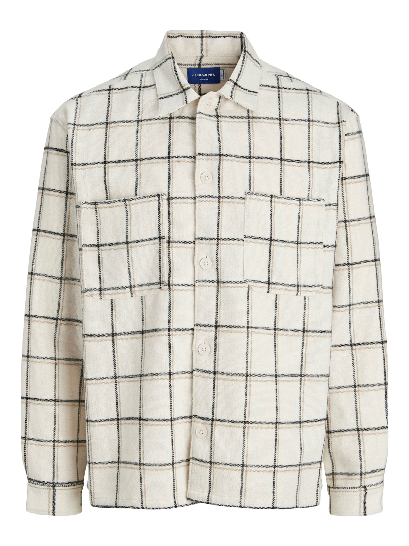 Jack&Jones | JORINWOOD BRUSHED OVERSHIRT LS JNR | 164 | cloud dancer