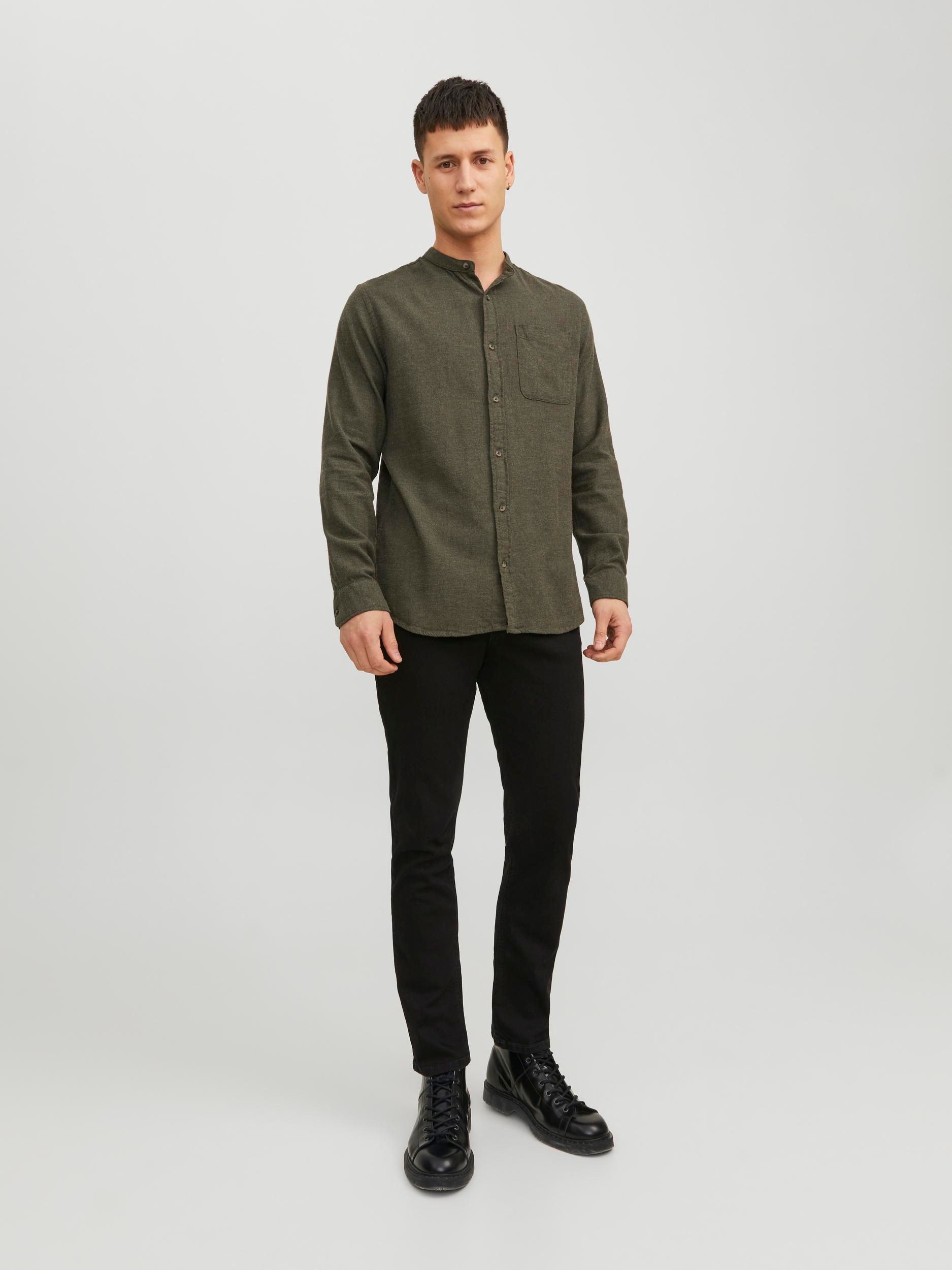 Jack&Jones |  Jack&Jones Hemd Super Slim Fit  | M | dunkelgrün