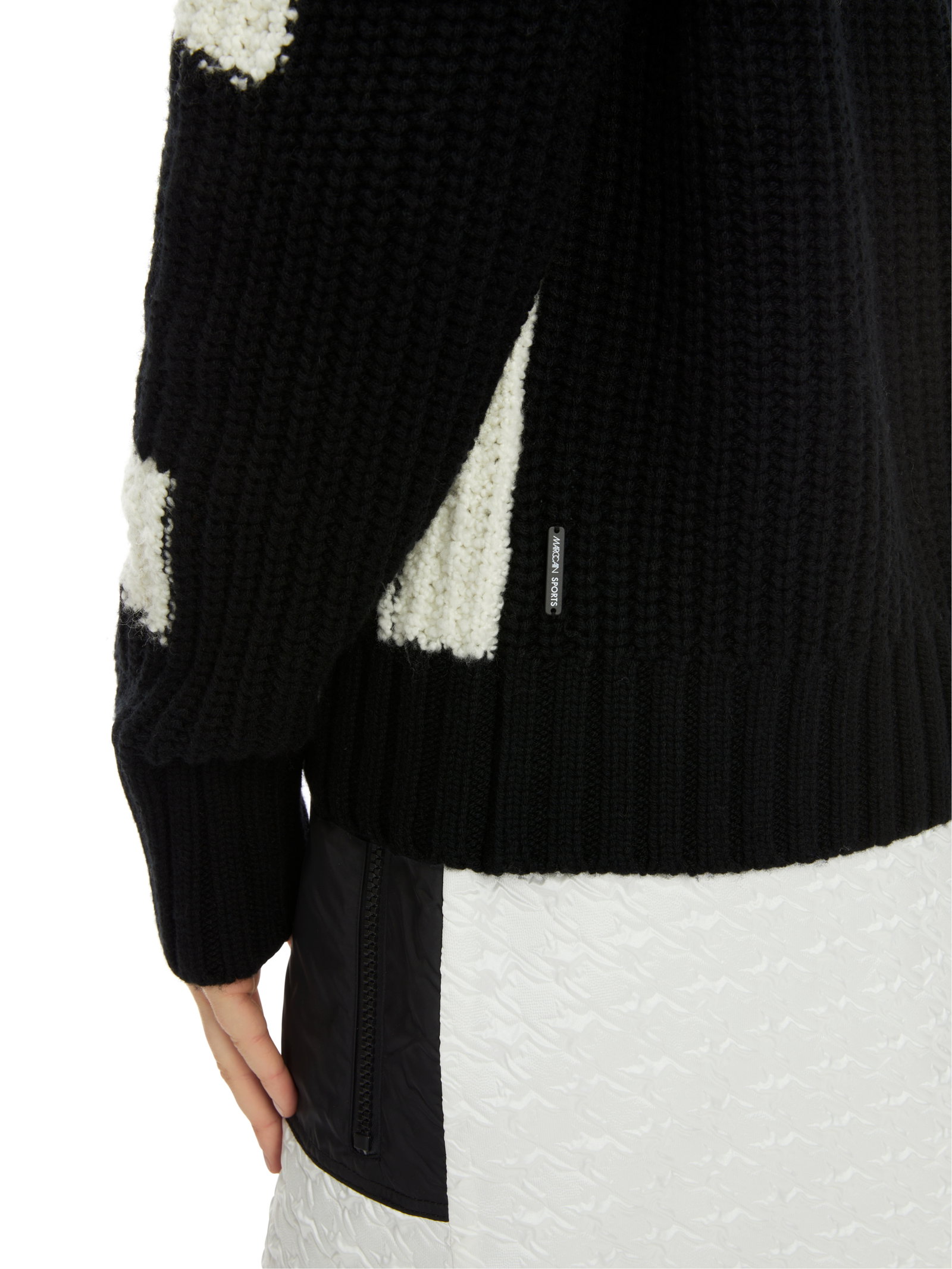 Marc Cain Sports Chickcheck-Sweater aus Wolle #5