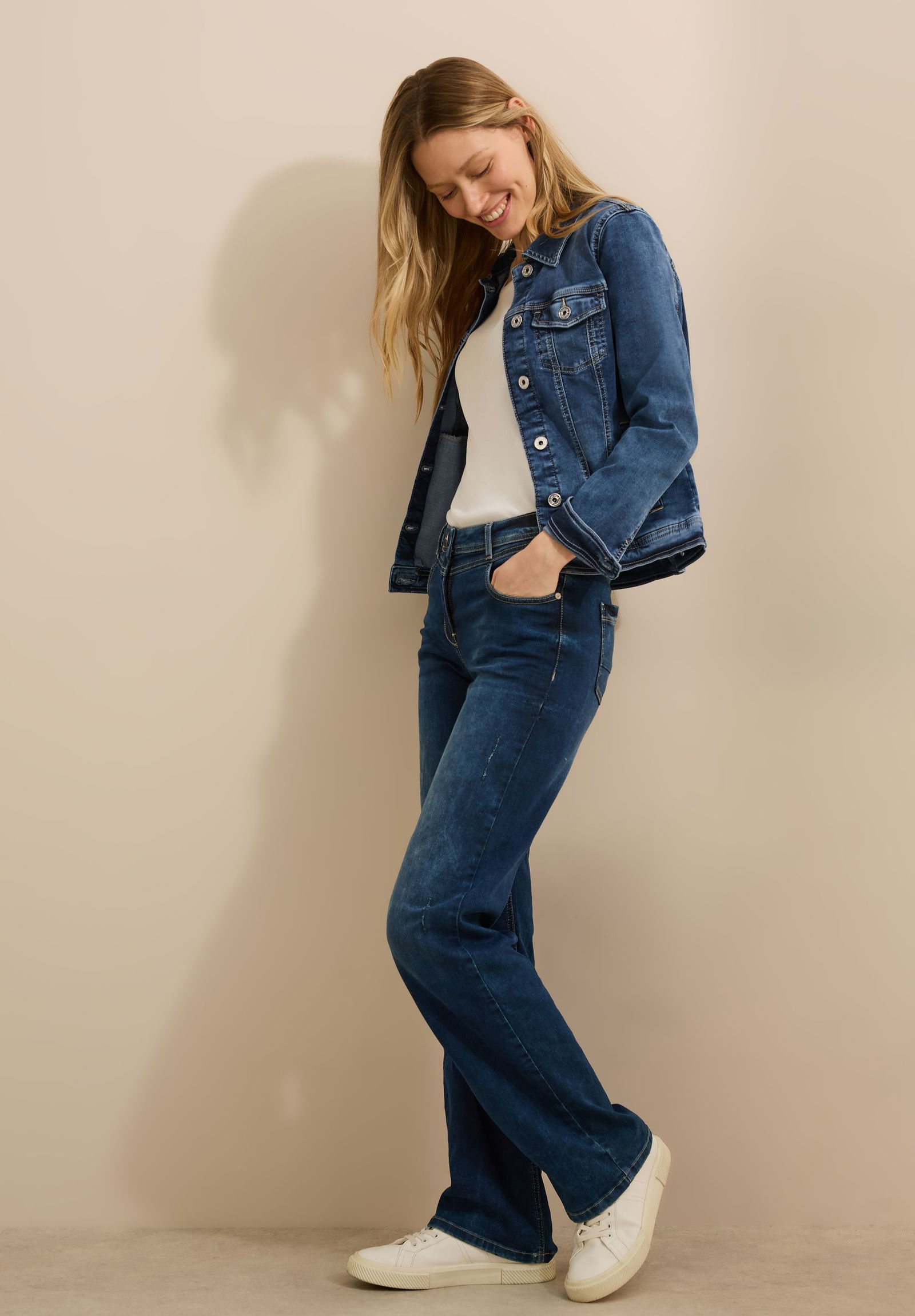 CECIL |  CECIL Jeansjacke  | S | mid blue wash