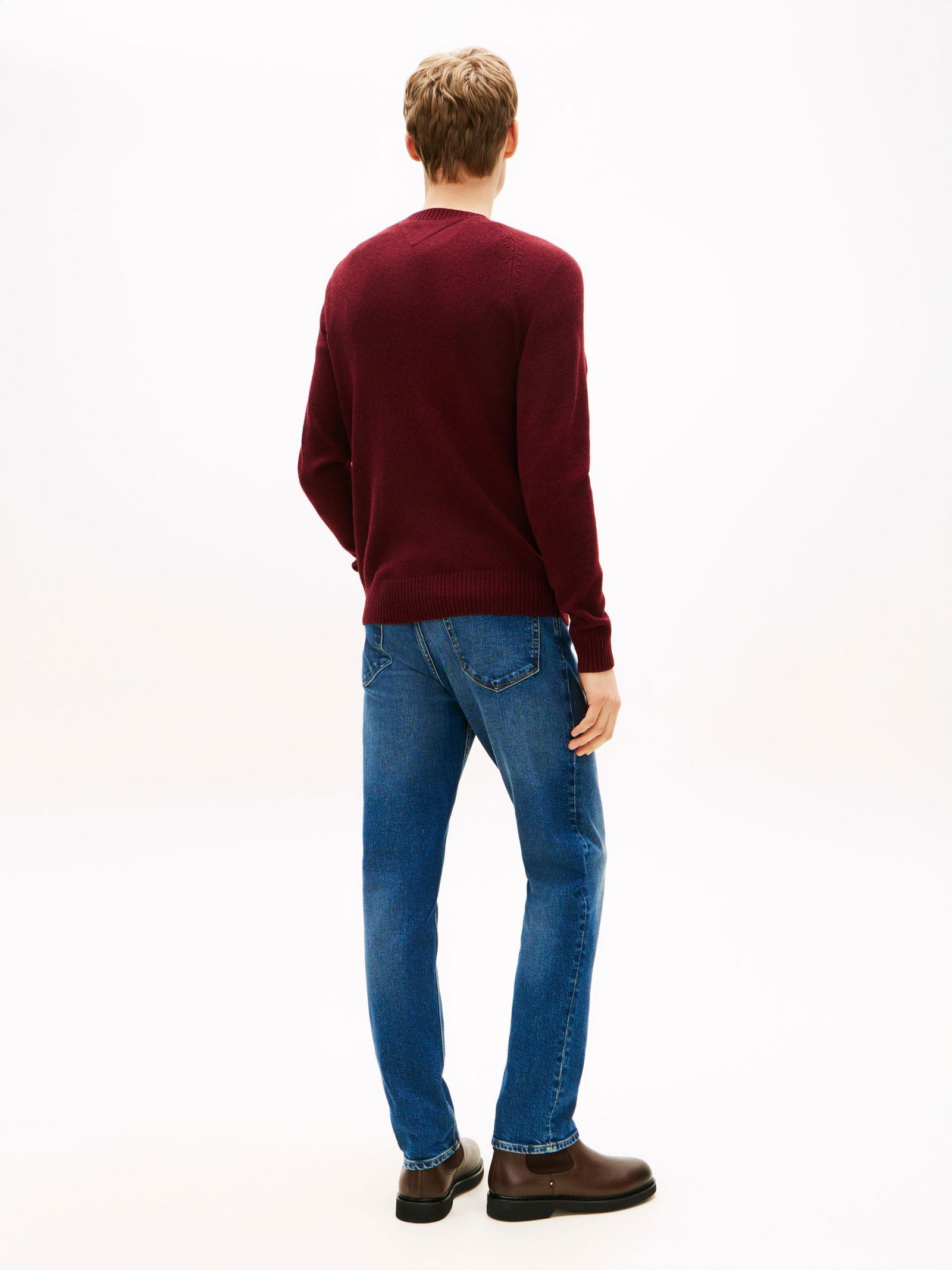 Tommy Hilfiger |  Tommy Hilfiger Pullover  | L | deep burgundy heather