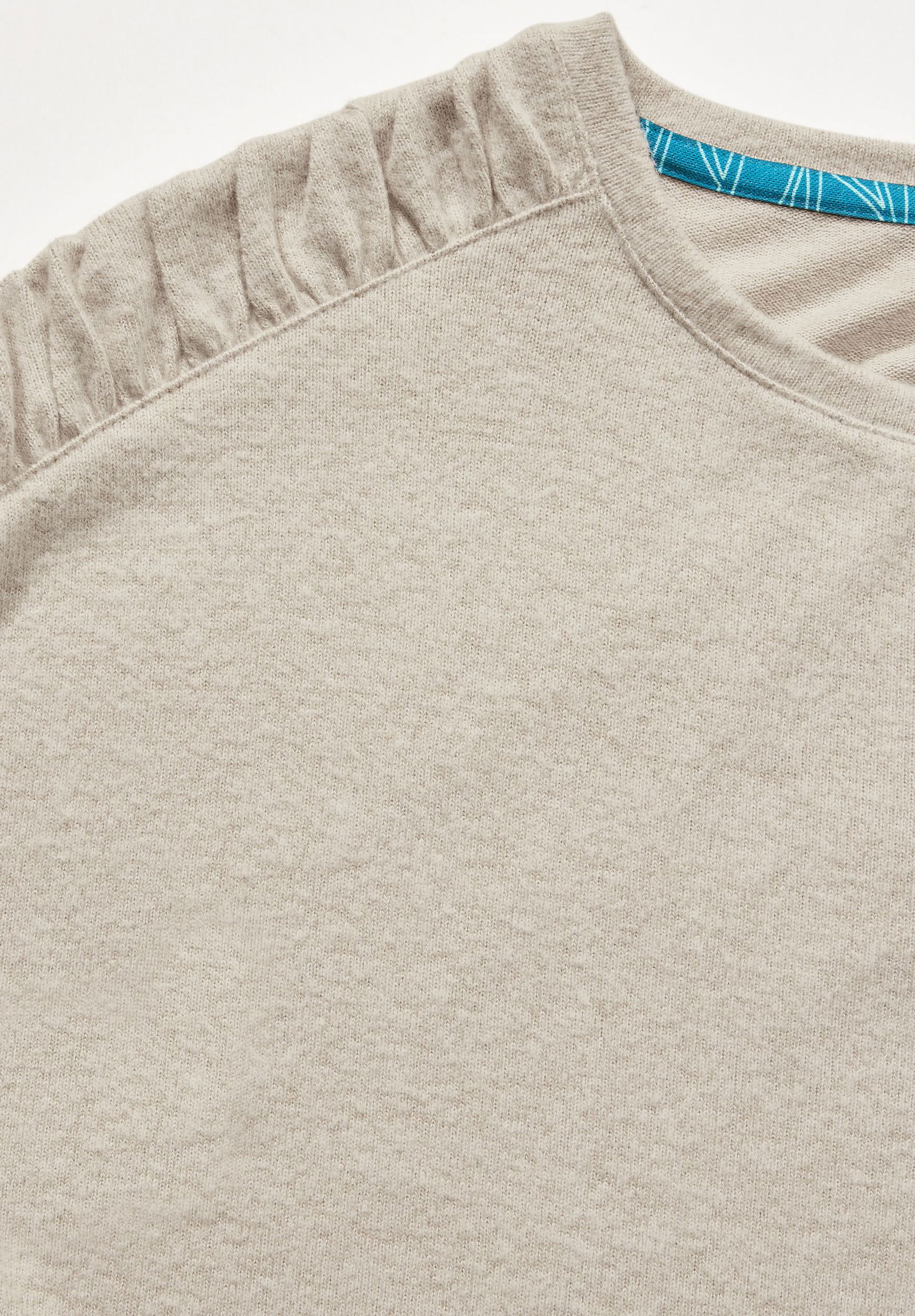 fef633482012b4106f6d11f1ed05da20  |  Solid Cosy Gathered T-Shirt, aventurine green melange | S