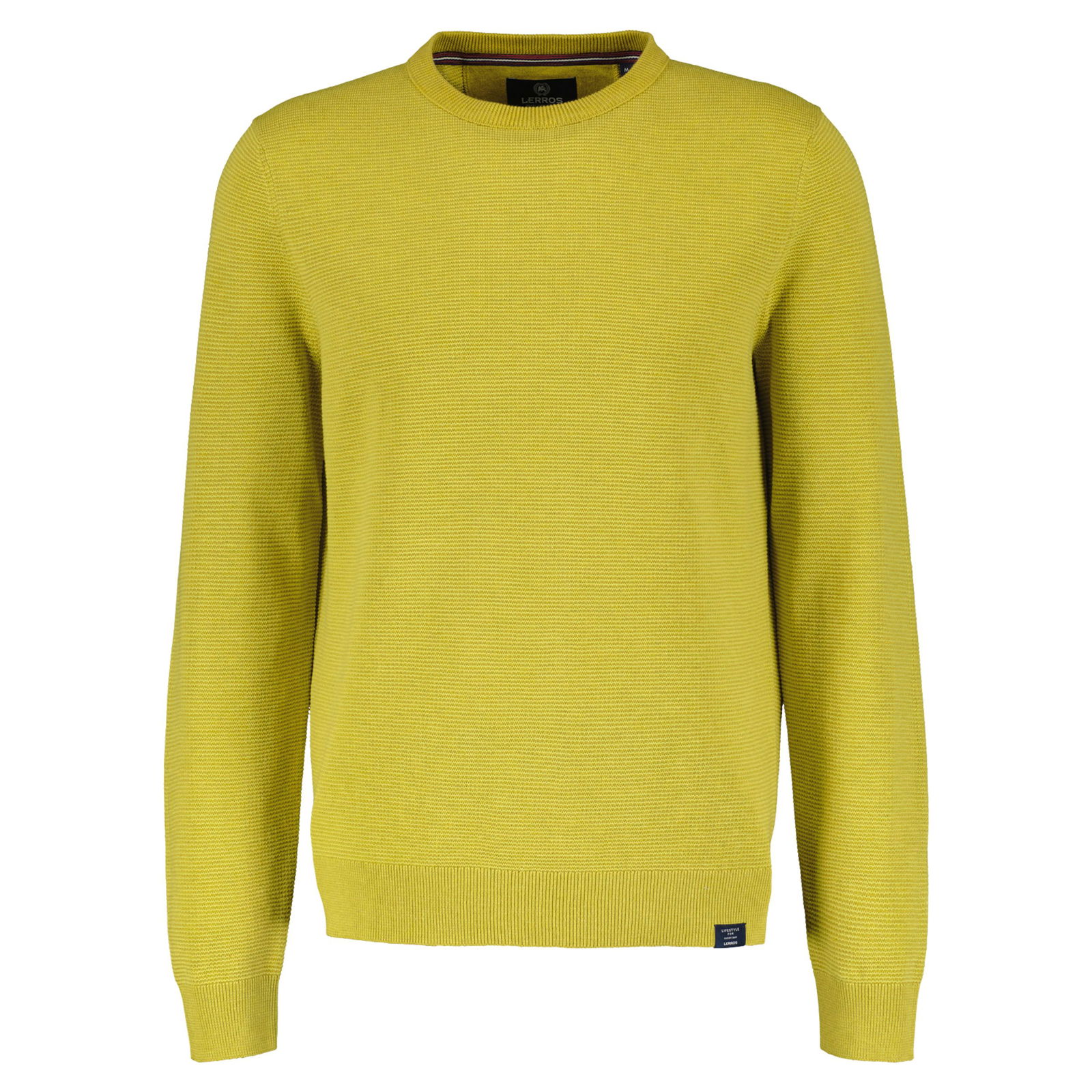 Lerros |  Lerros Pullover  | L | yellow moss melange