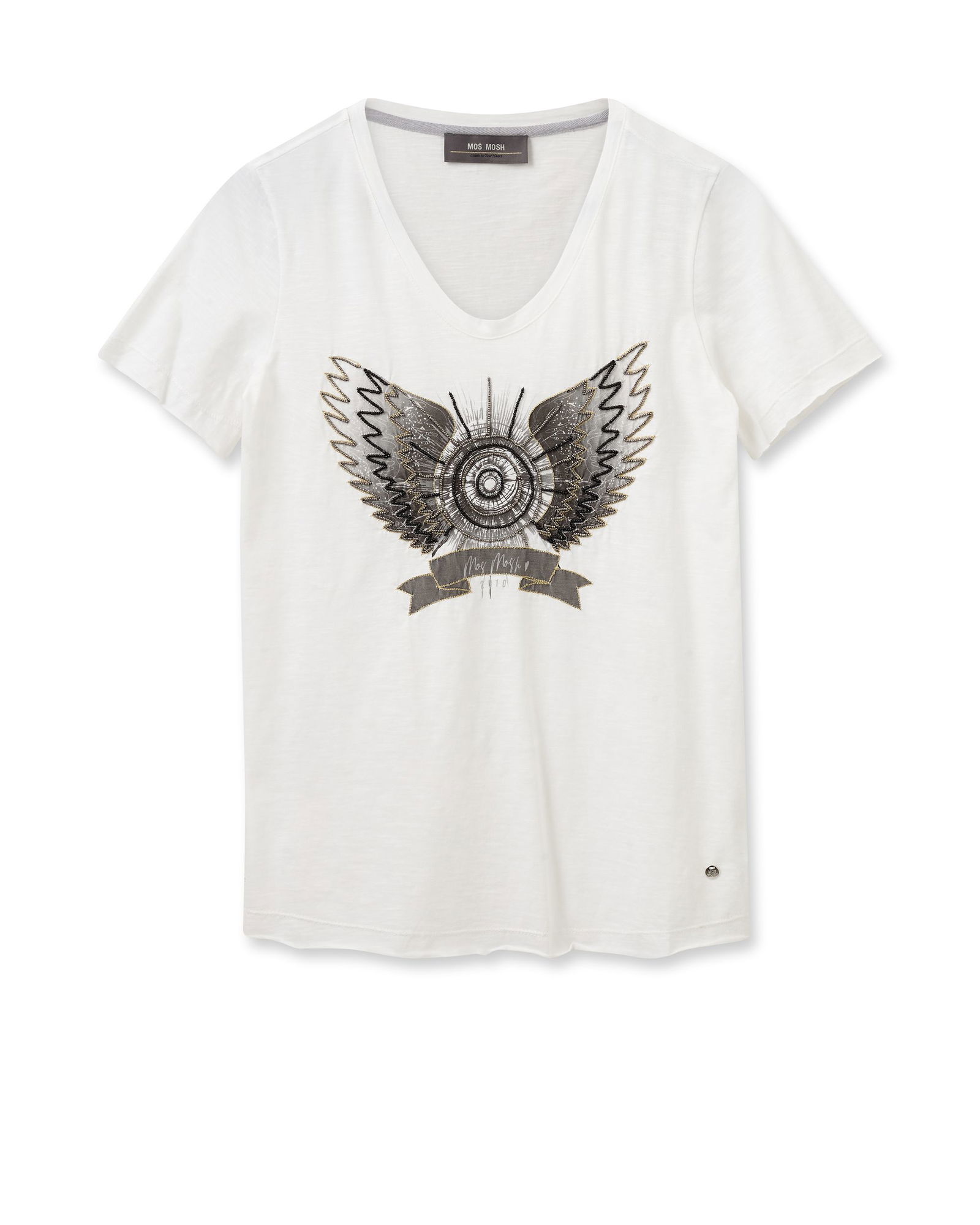 Mos Mosh | MMGethi O-SS Tee | L | white