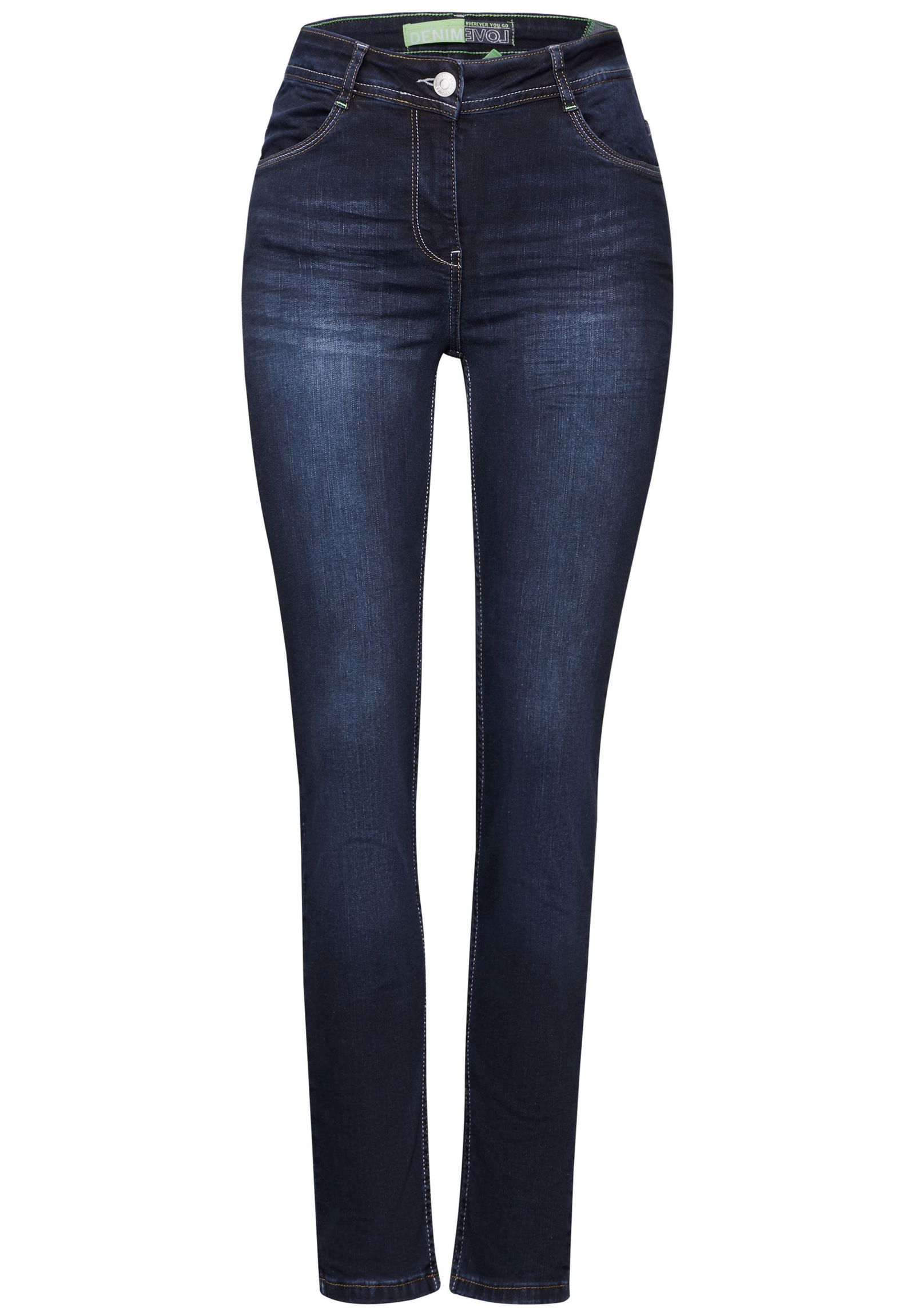 6b6c8528ceeecad89d33012c61a8b7bb CECIL |  CECIL Skinny Jeans  | 29/32 | mid blue used wash