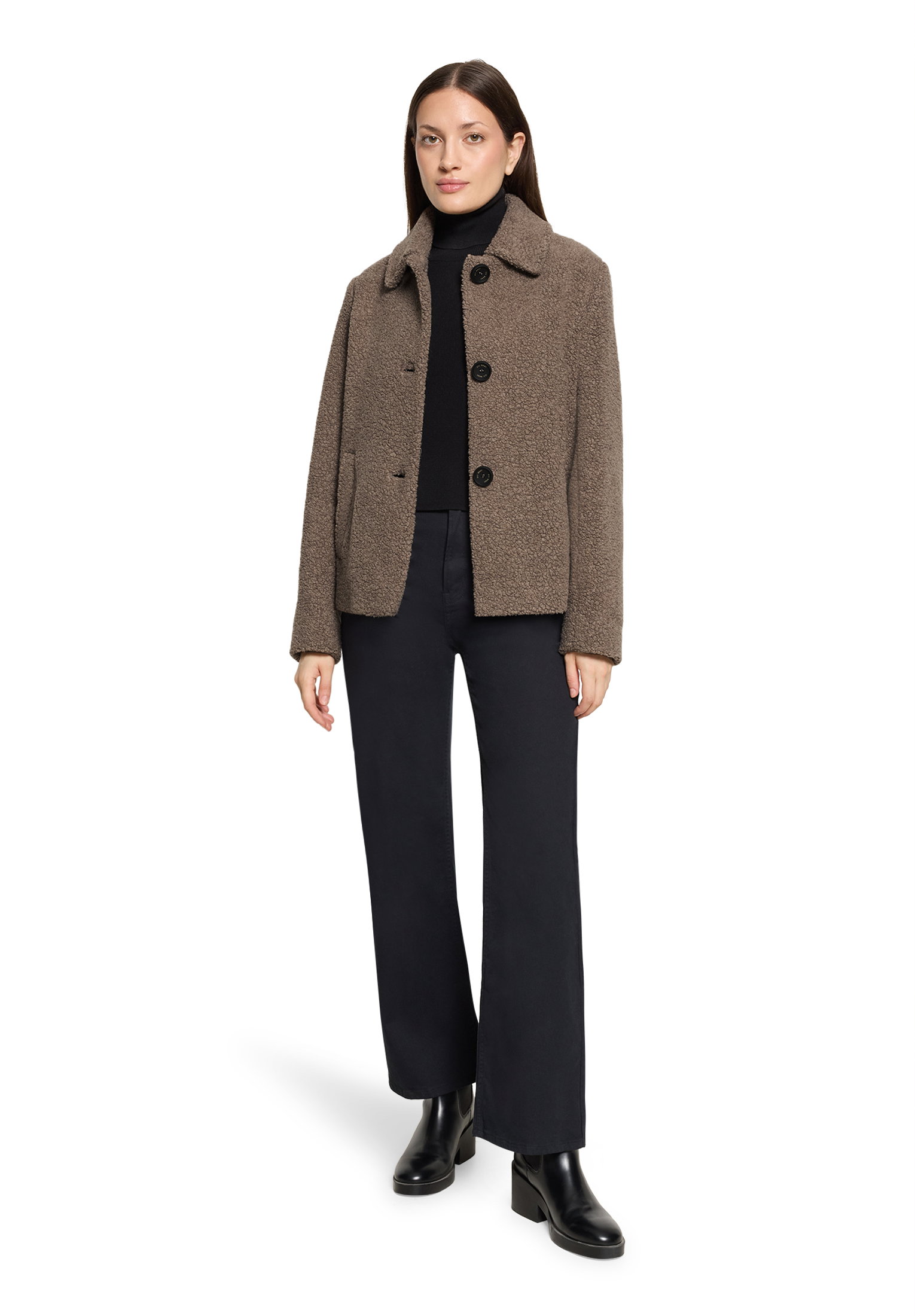 Jacke Wolle, Taupe Melange #5
