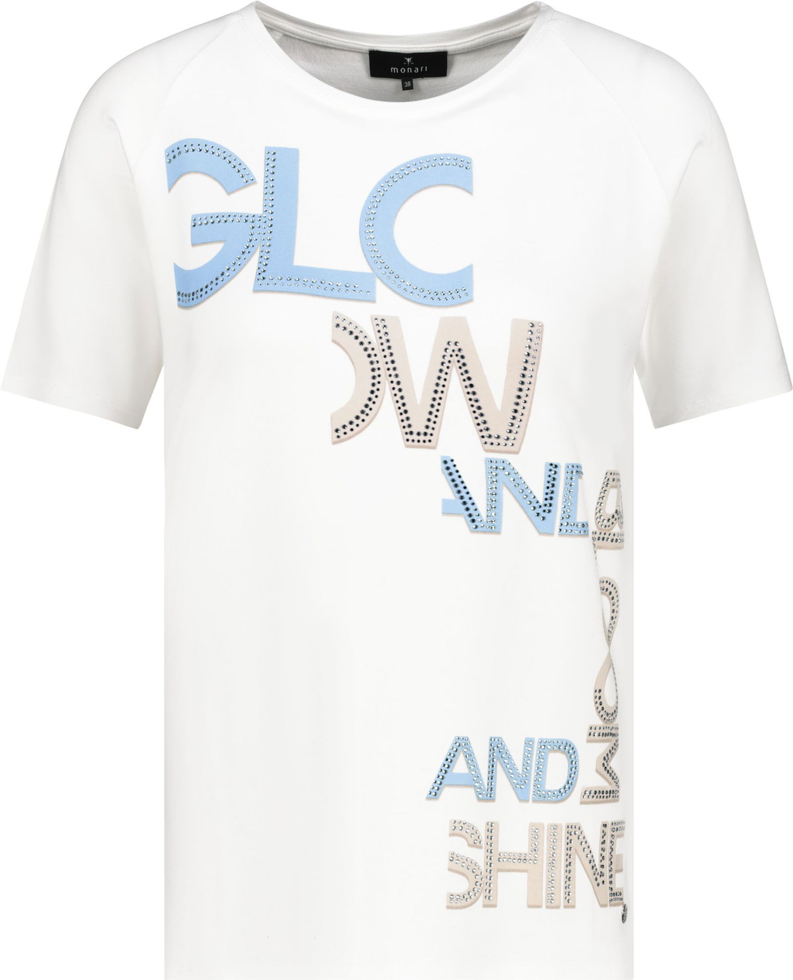 Monari |  T-Shirt, off-white | 44 | off-white