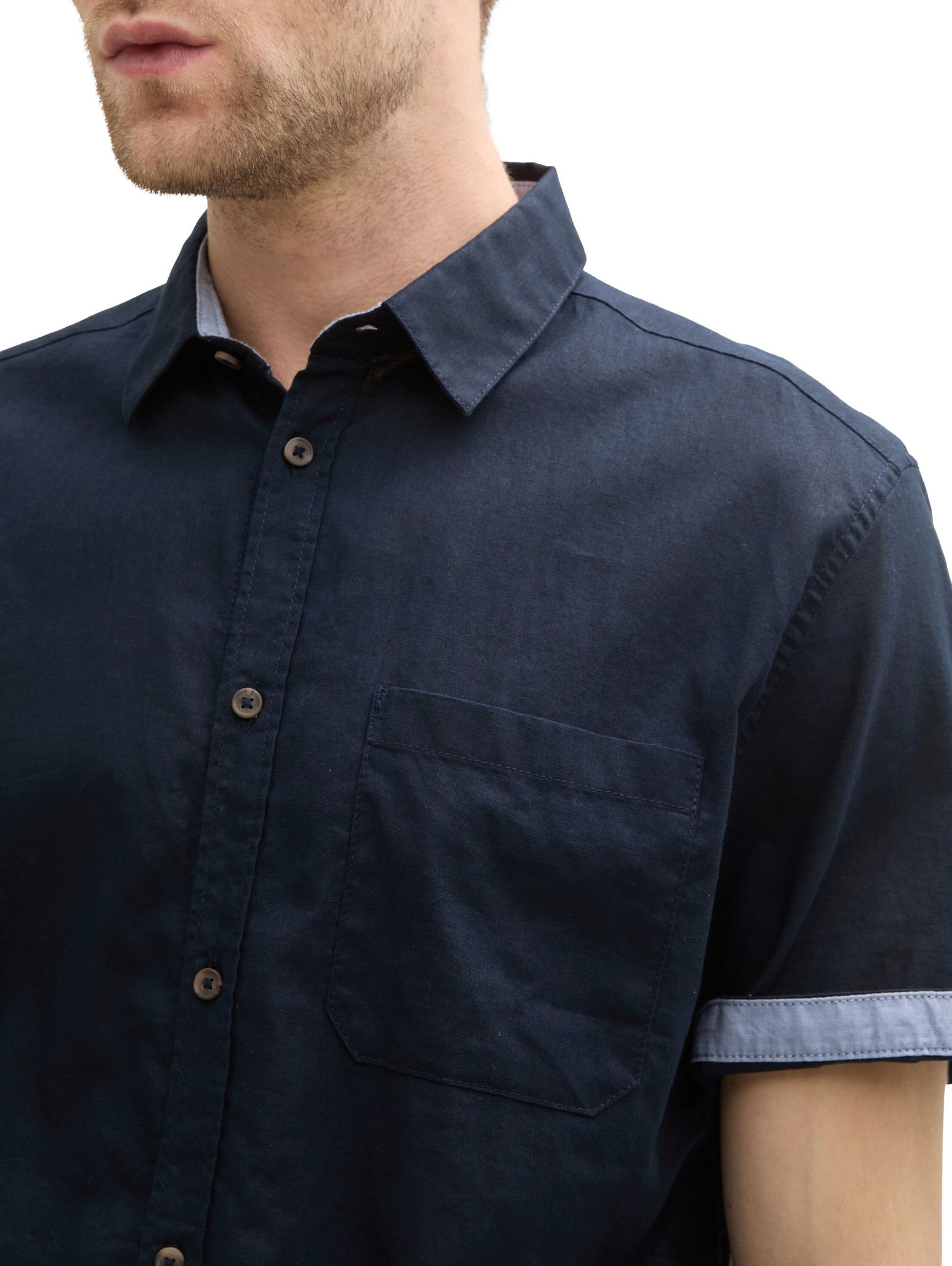 Tom Tailor | Tom Tailor Hemd Slim Fit | M | sky captain blue