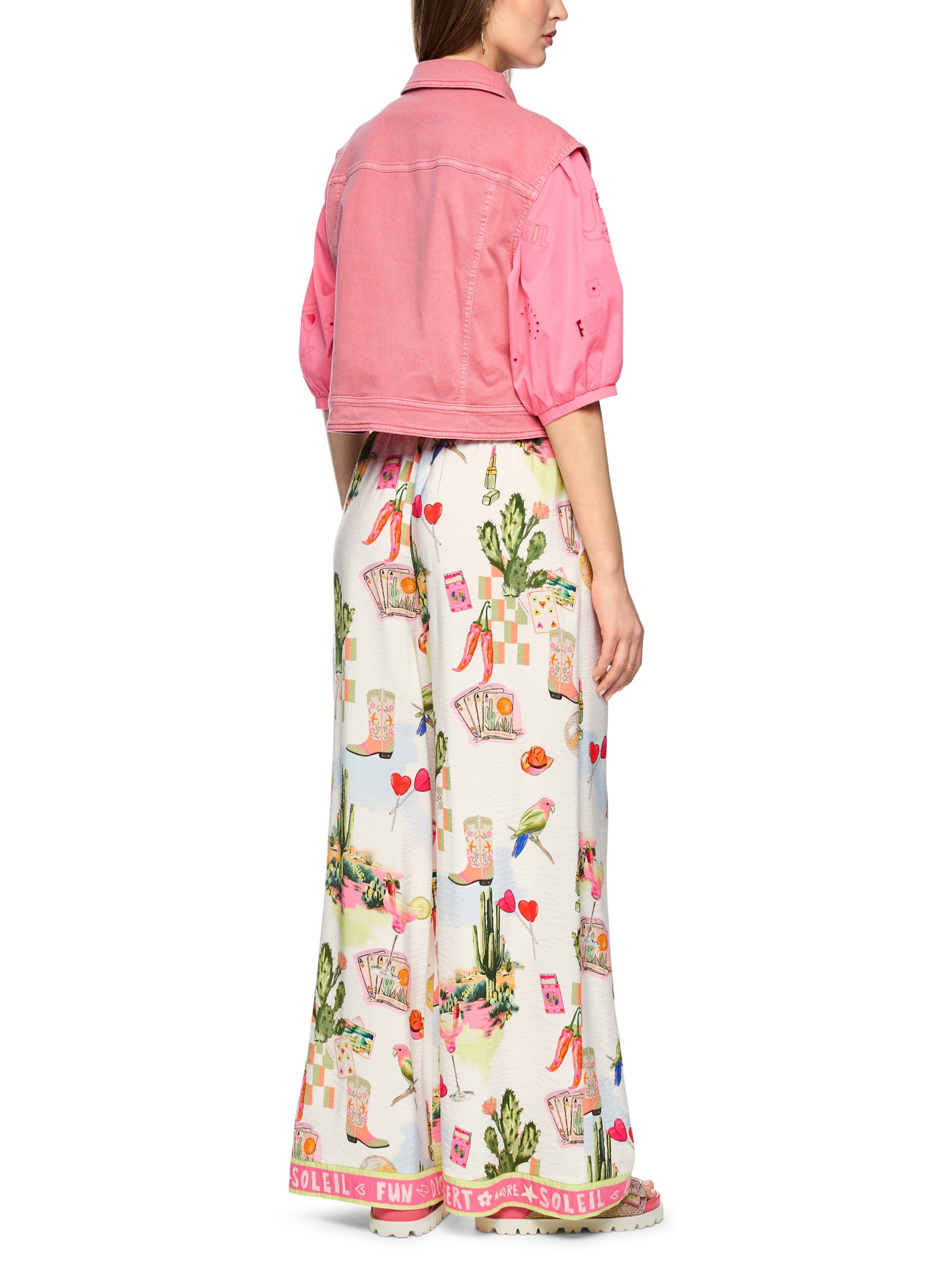 Marc Cain Hose Hose WILLMAR Wide Fit "Rethink Together" #3