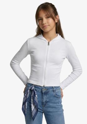 Blue Effect Girls Rib Sweat Jacket #1