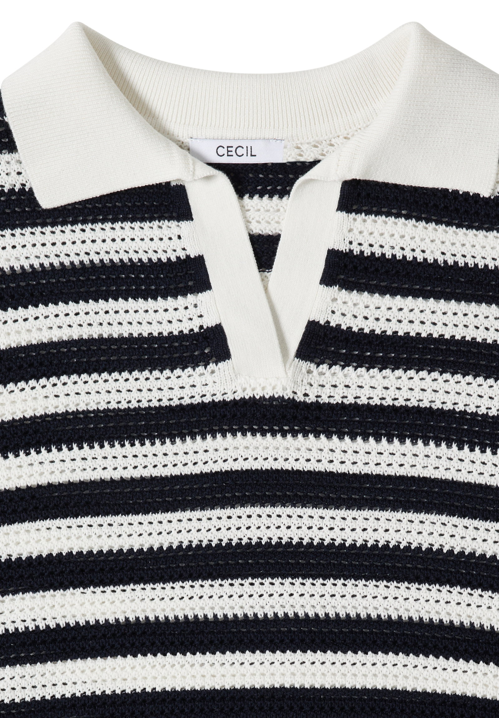 Olsen Mesh Stripe Polo-Shirt #2