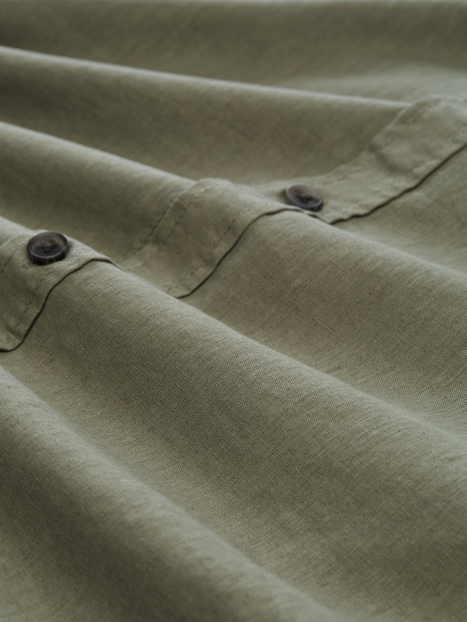 Relaxed Fit Kurzarmhemd mit Leinenanteil #2