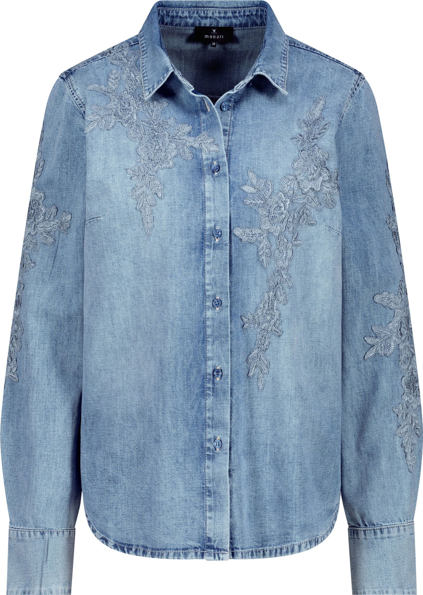 Monari |  Monari Druckbluse  | 40 | jeans