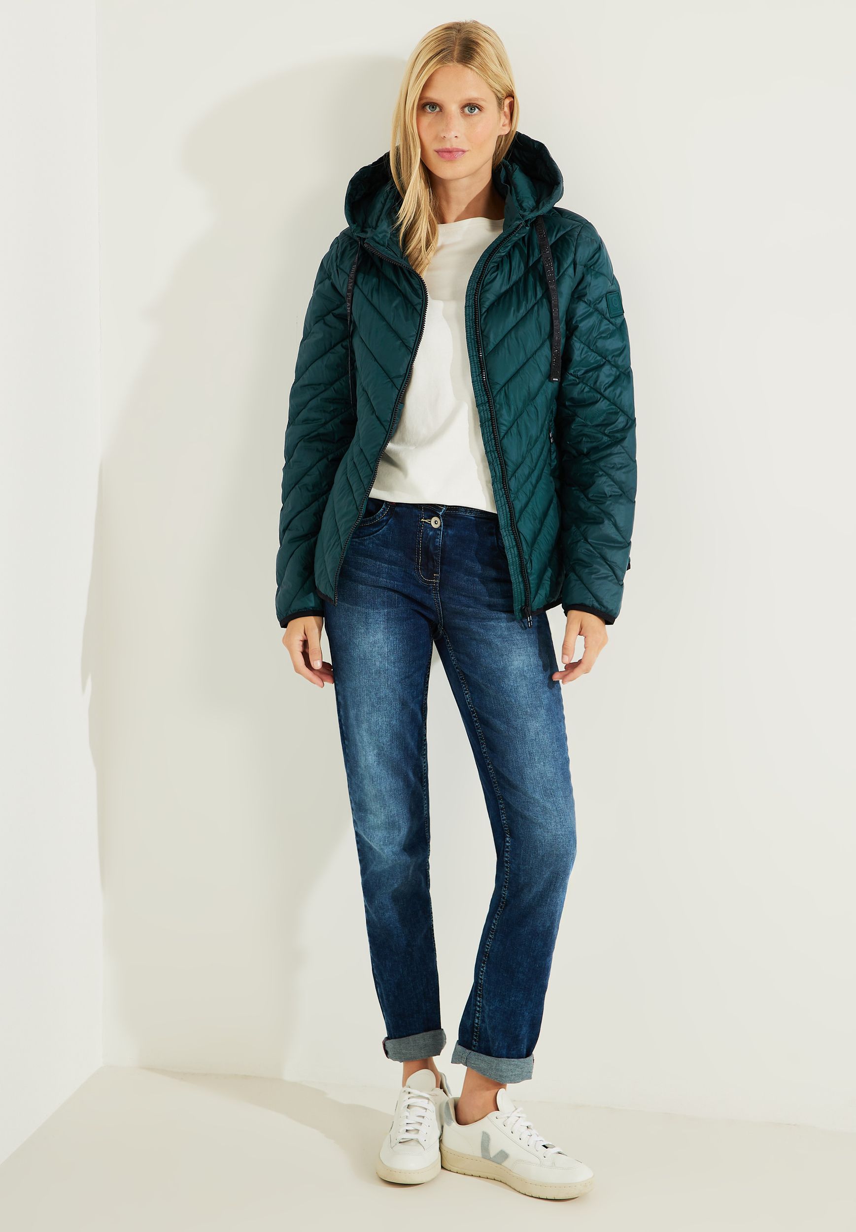 CECIL |  CECIL Steppjacke  | XL | night forest green