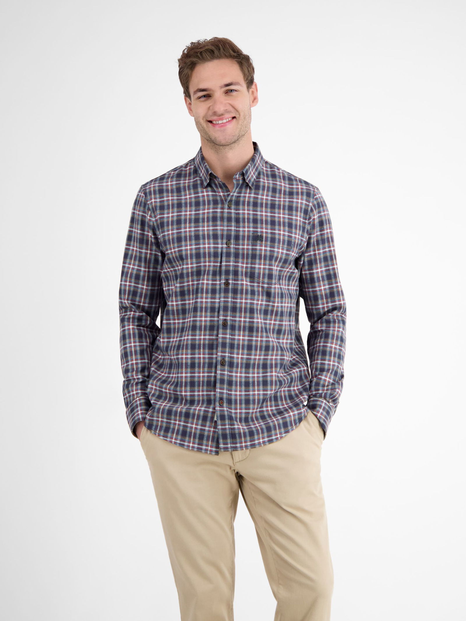 Lerros | Lerros Hemd Regular Fit | M | classic navy