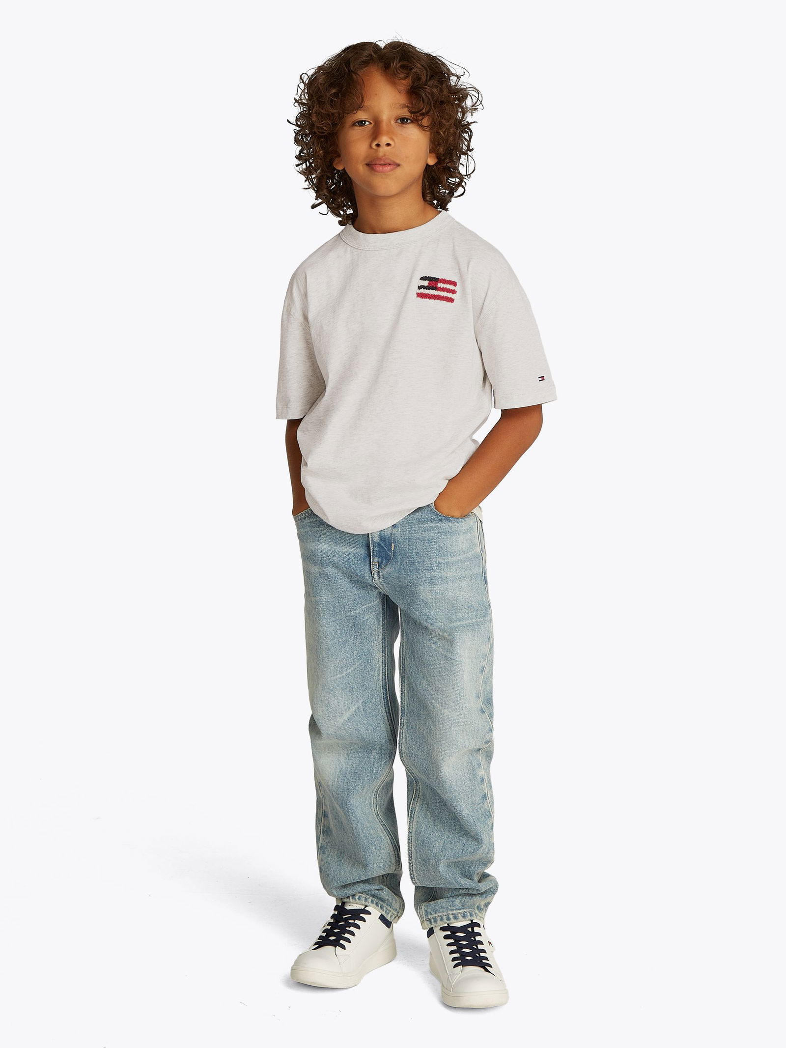 Tommy Hilfiger |  HILFIGER FLAG TERRY EMB TEE SS | 14