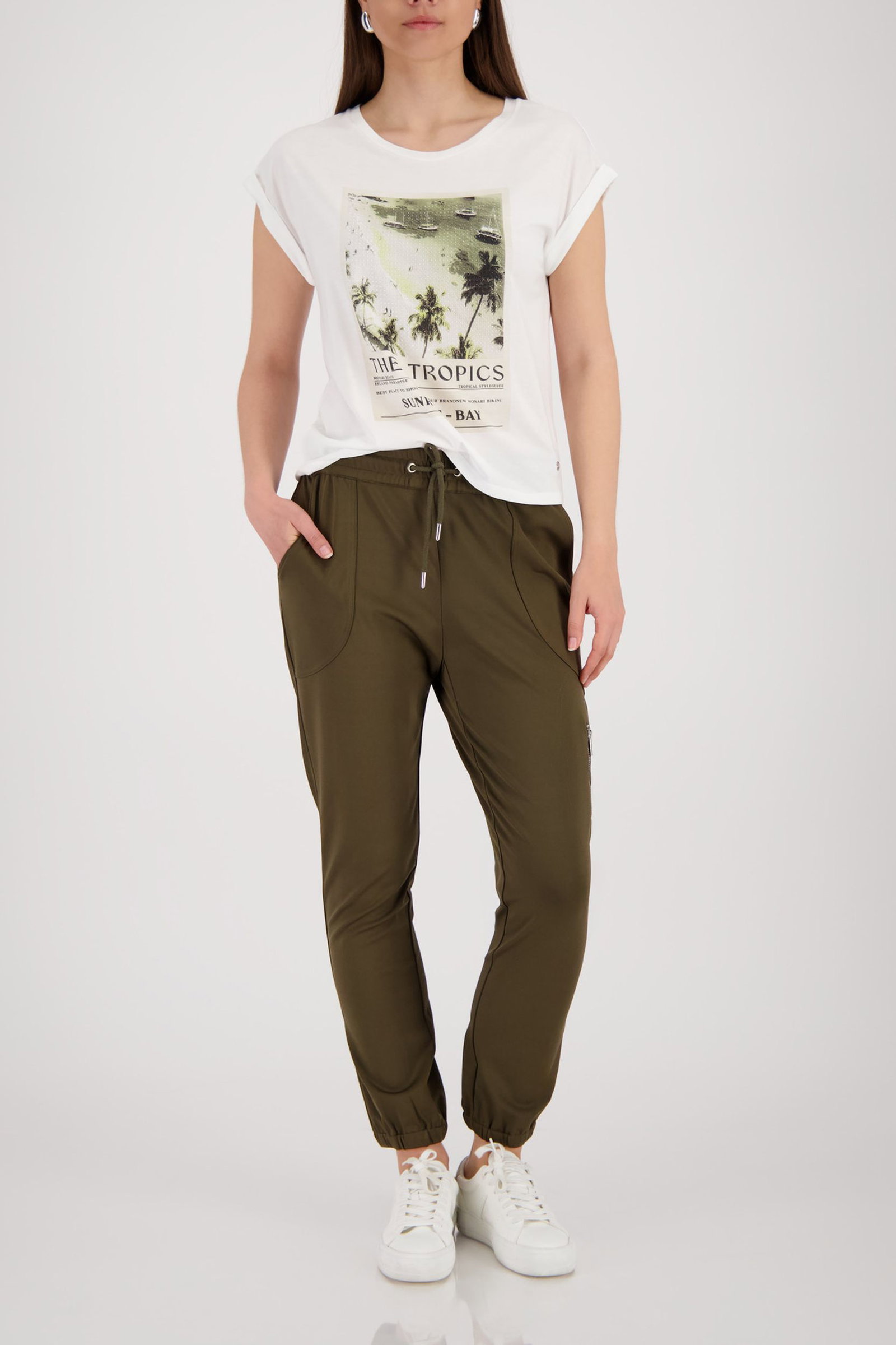 Monari |  T-Shirt, cream | 36