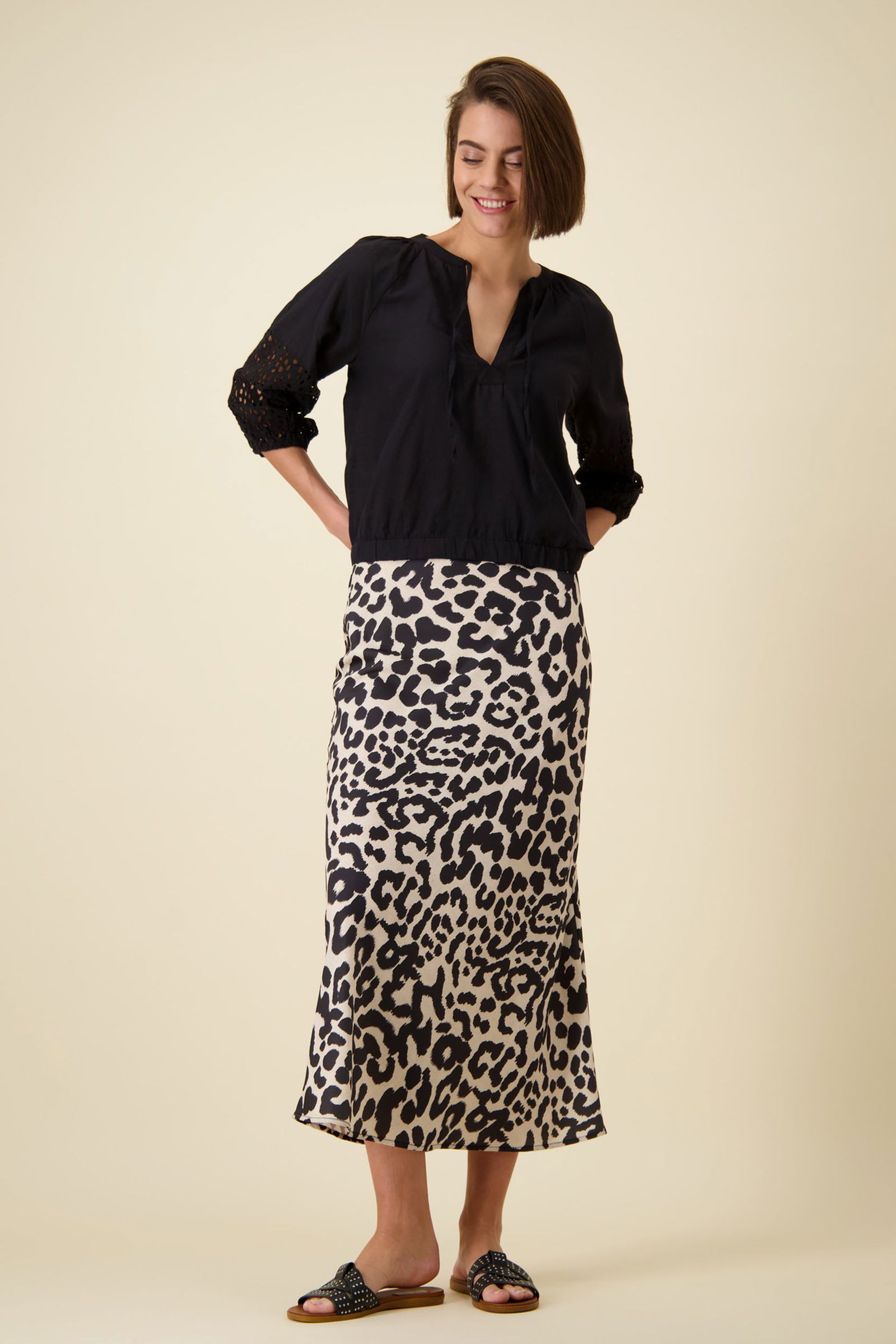 0aa6e46589fa9a95c3e0faaa826f1d44 Monari |  Monari Druckbluse  | 36 | schwarz