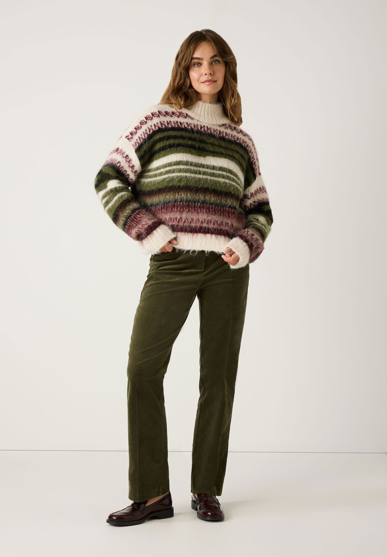 More & More | More & More Rollkragenpullover | 40 | mehrfarbig