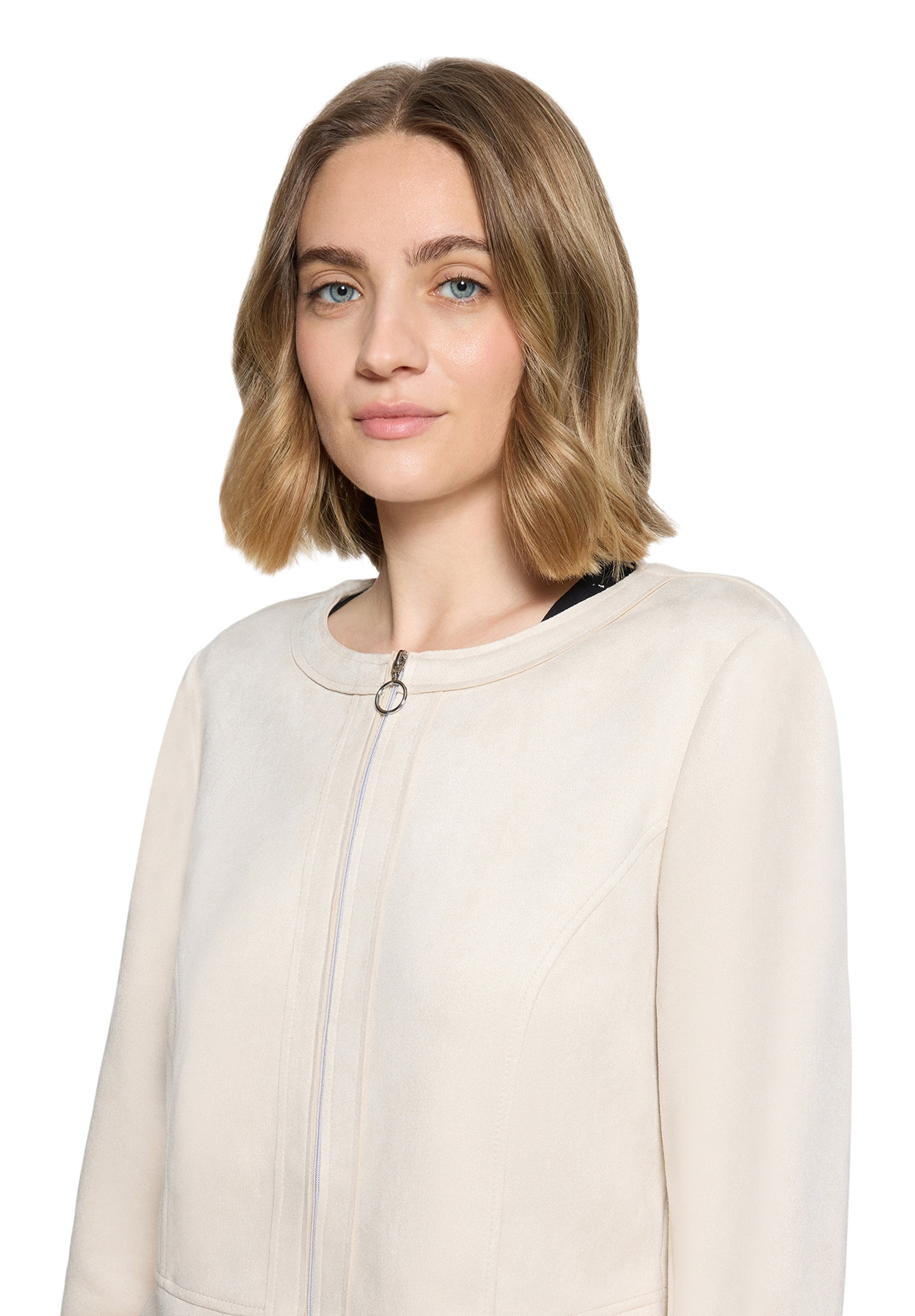 Blazerjacke Kurz 1/1 Arm, Pastel Sand #6
