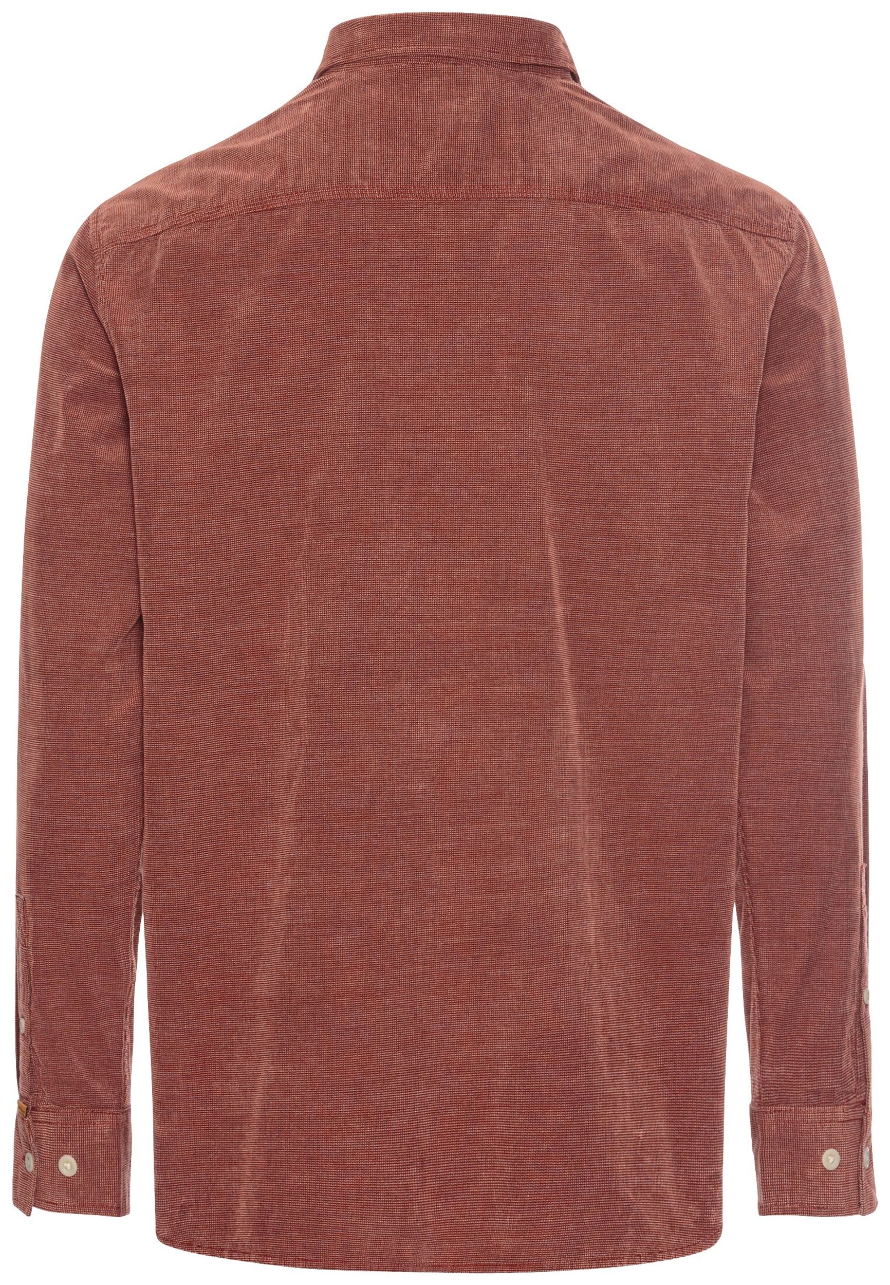 Camel Active |  Camel Active Langarm Hemd in Regular Fit aus Cord | XXL | faded red