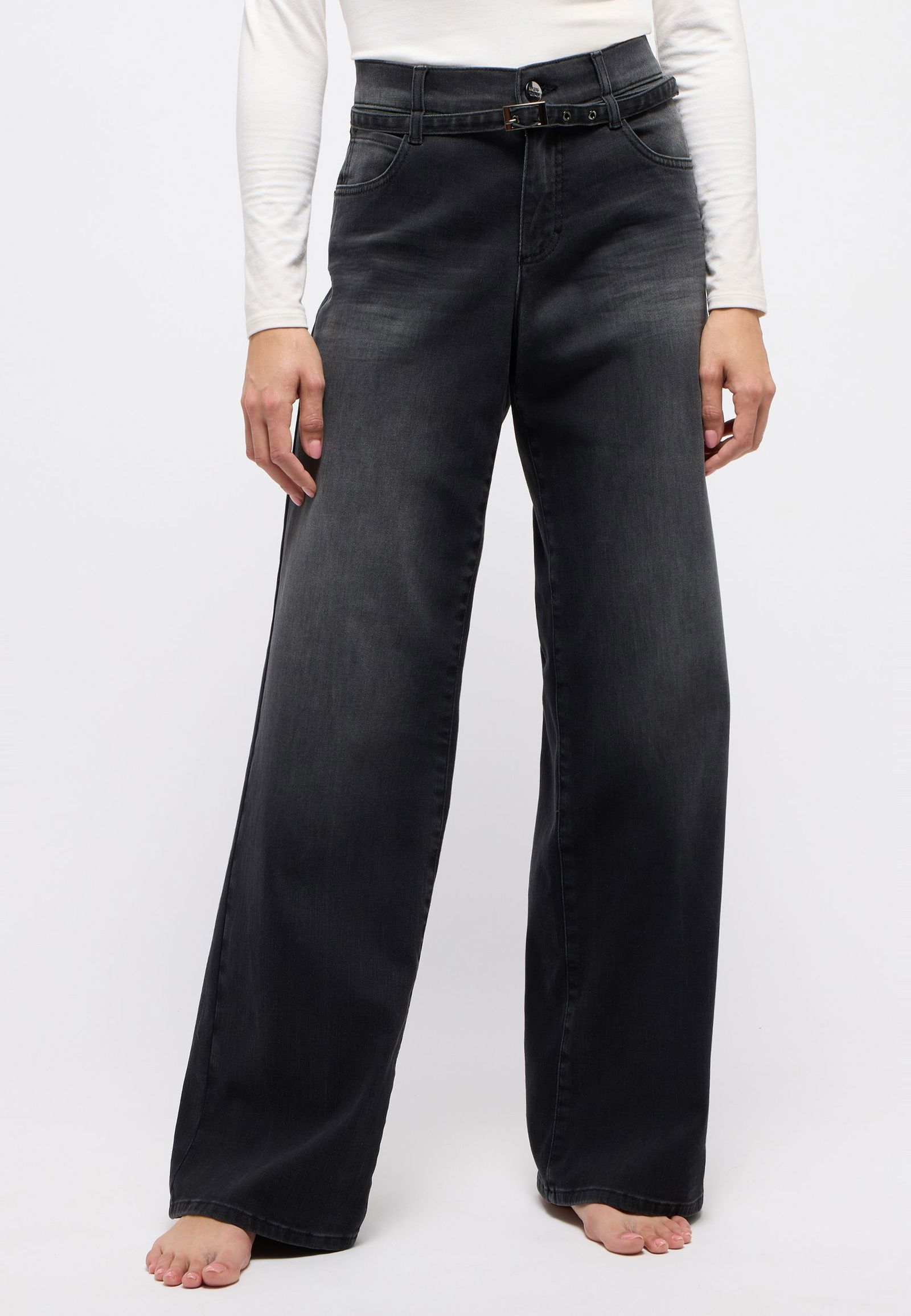 Angels |  Angels Schlaghose "Liz Belt" | 38/30 | anthracite used