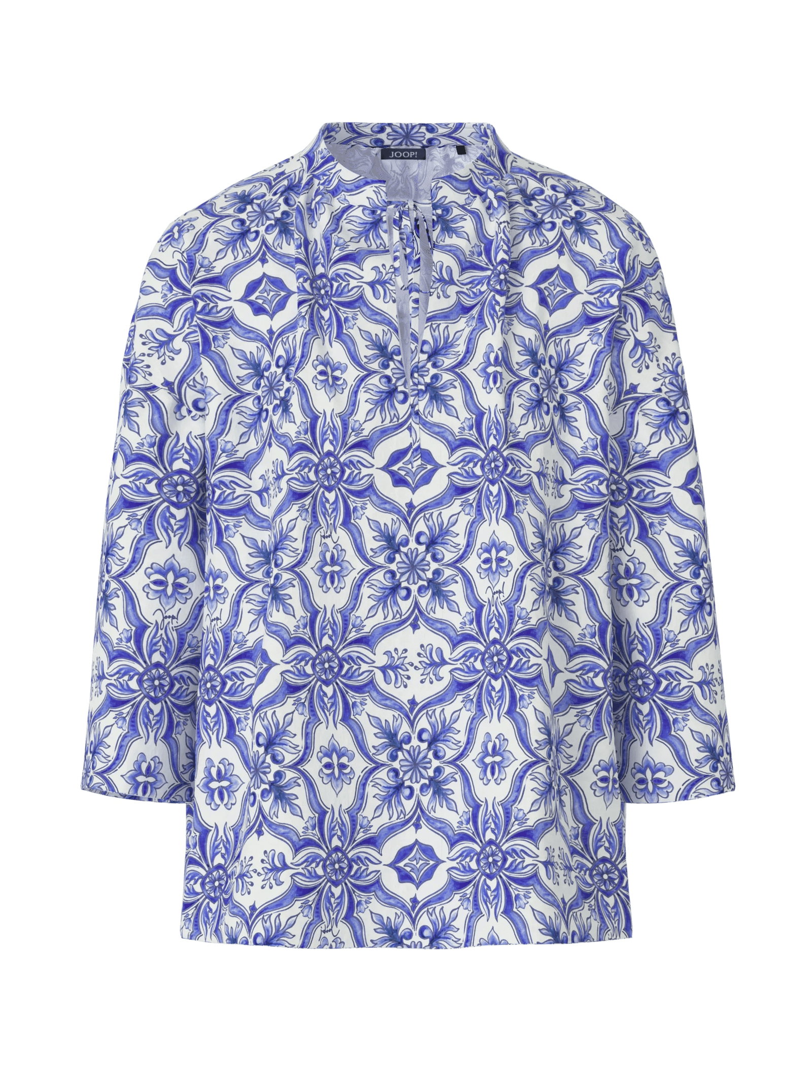 Joop Druckbluse Bluse Beyda in Blau/Weiß gemustert #1