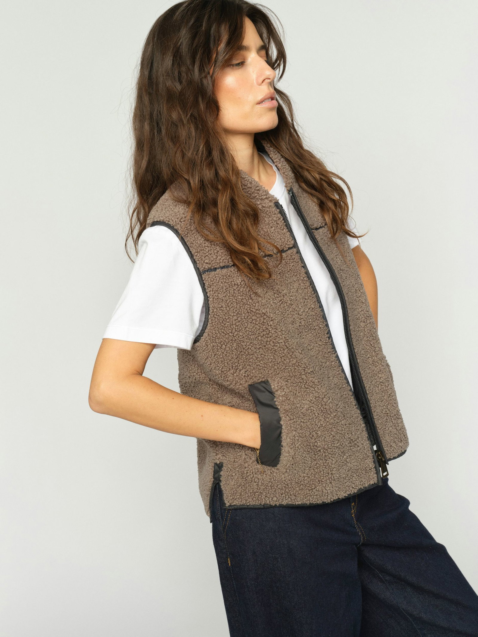 Mos Mosh |  Mos Mosh Teddy-Weste | XL | falcon