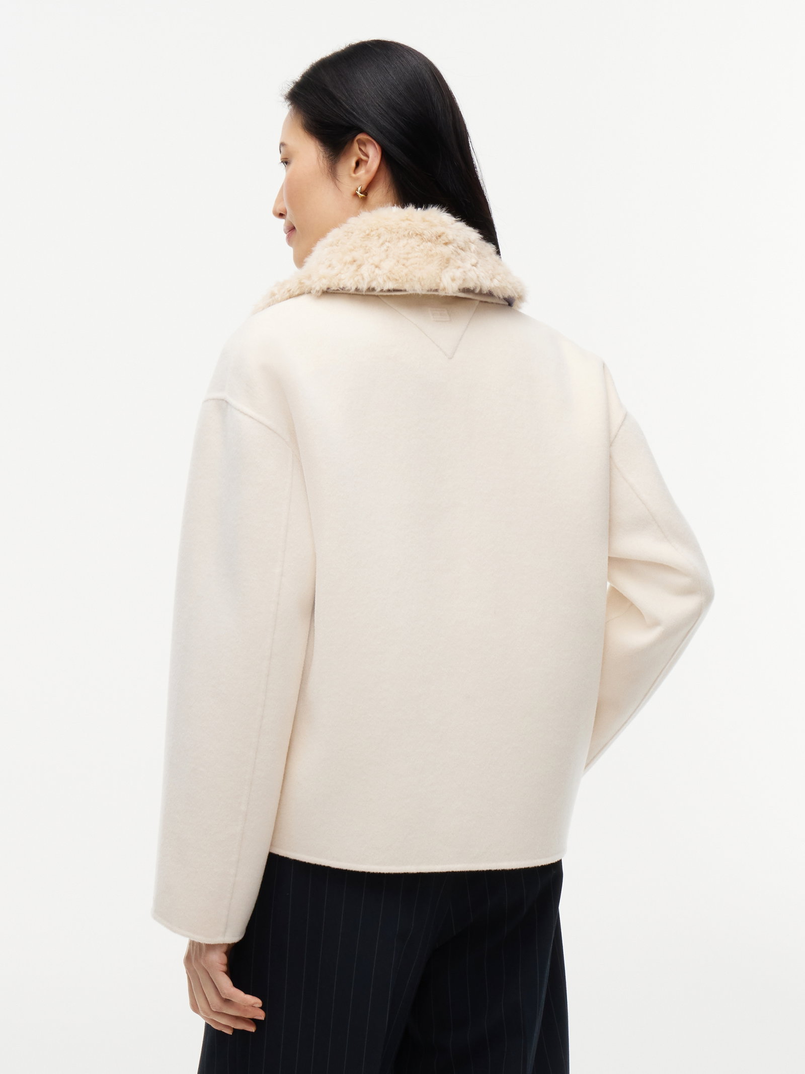 DF WOOL ZIP THROUGH JACKET, BEIGE #4