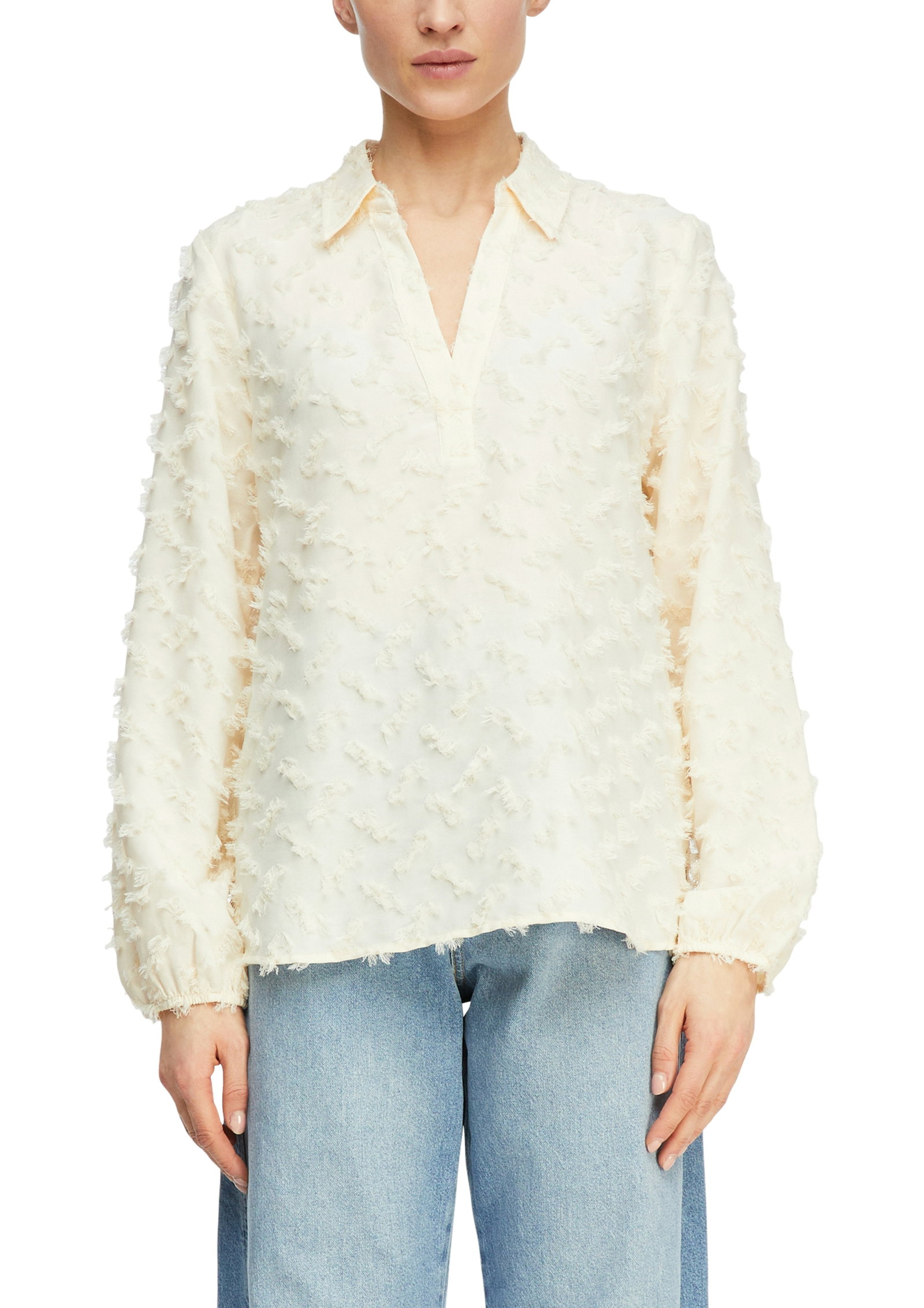 Comma Jacquard-Bluse mit 3-D-Struktur #3