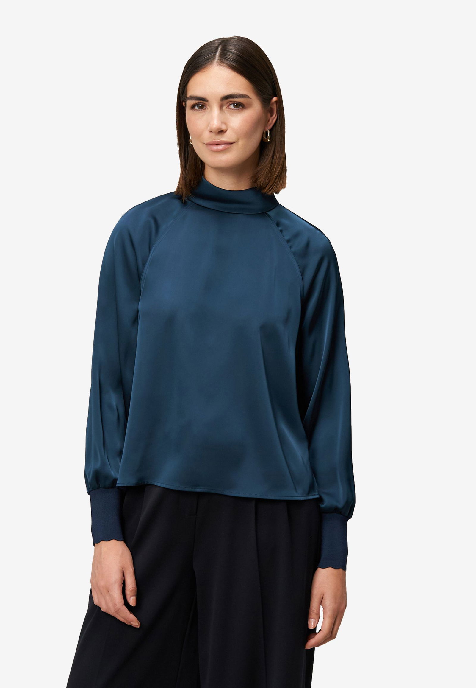 Zero |  Zero Druckbluse  | 36 | teal ocean