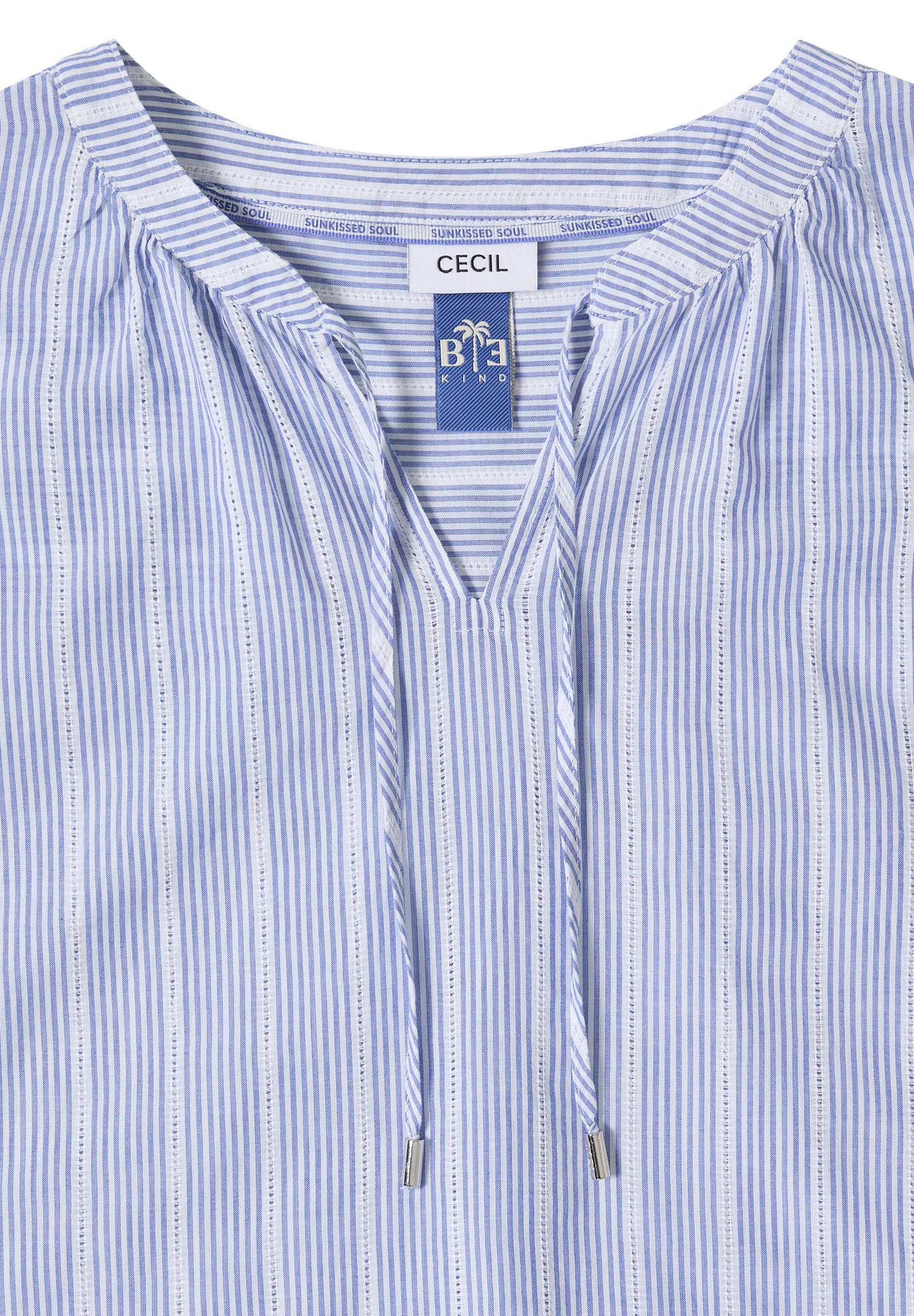 68e296c4d6f643a4eb09b41d780fa9c6 CECIL | CECIL Druckbluse | L | blouse blue