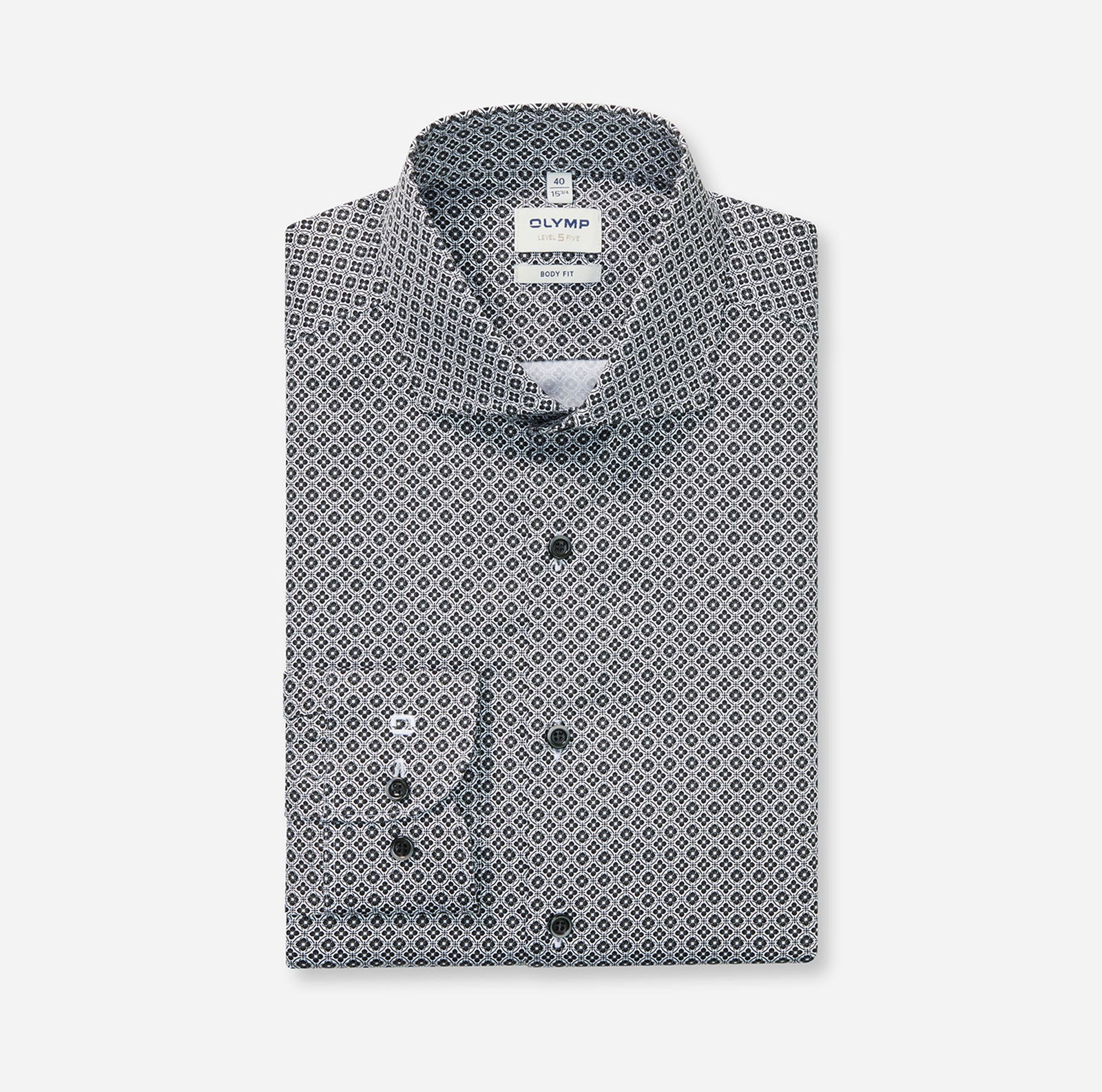 53f8fa46c0266c223fe00e6788470208 Olymp | Olymp Hemd Slim Fit | 43 | schwarz