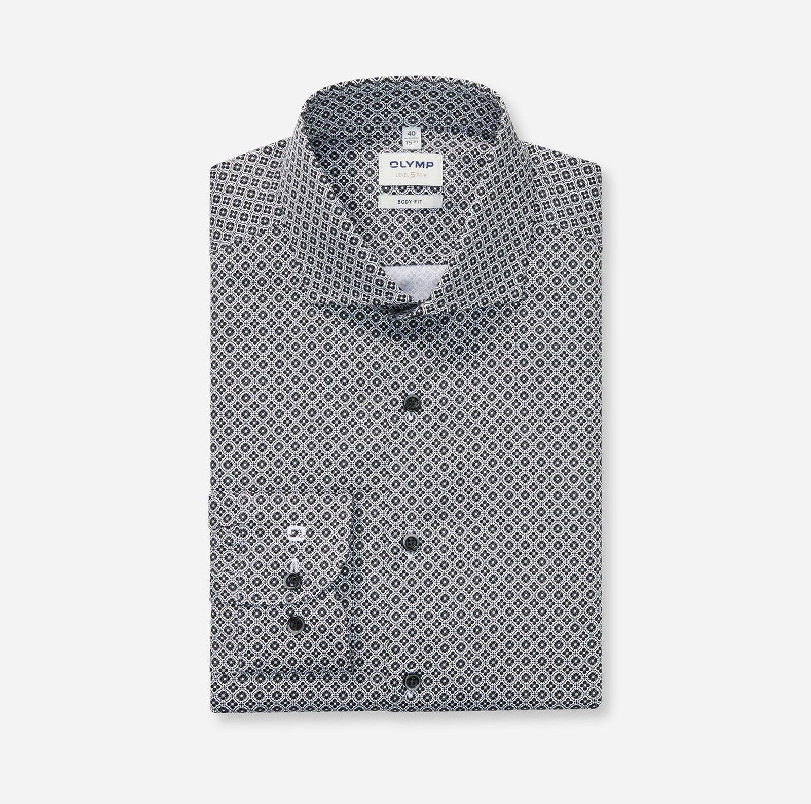 53f8fa46c0266c223fe00e6788470208 Olymp | Olymp Hemd Slim Fit | 43 | schwarz