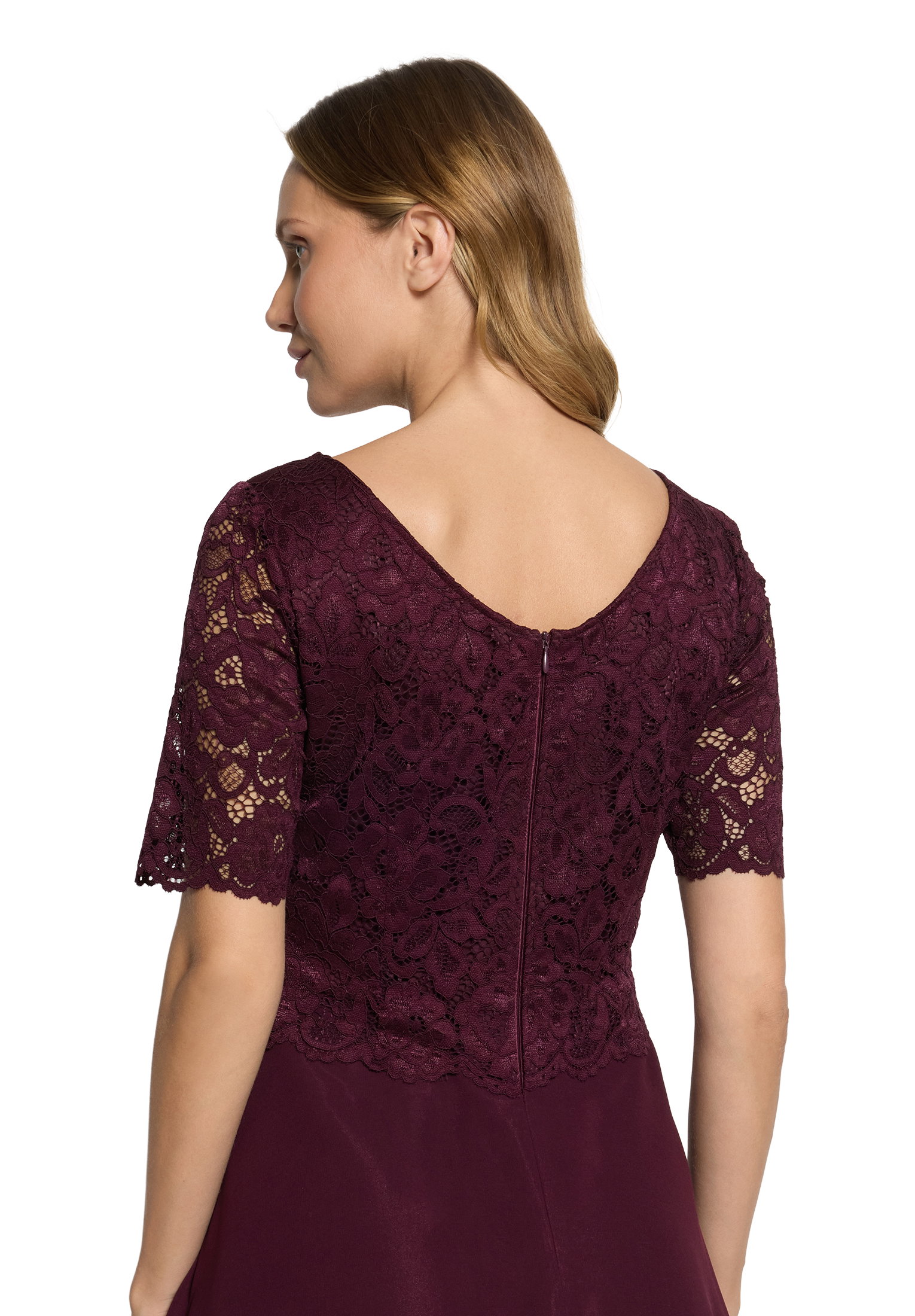 Kleid Kurz 1/2 Arm, Strong Aubergine #7