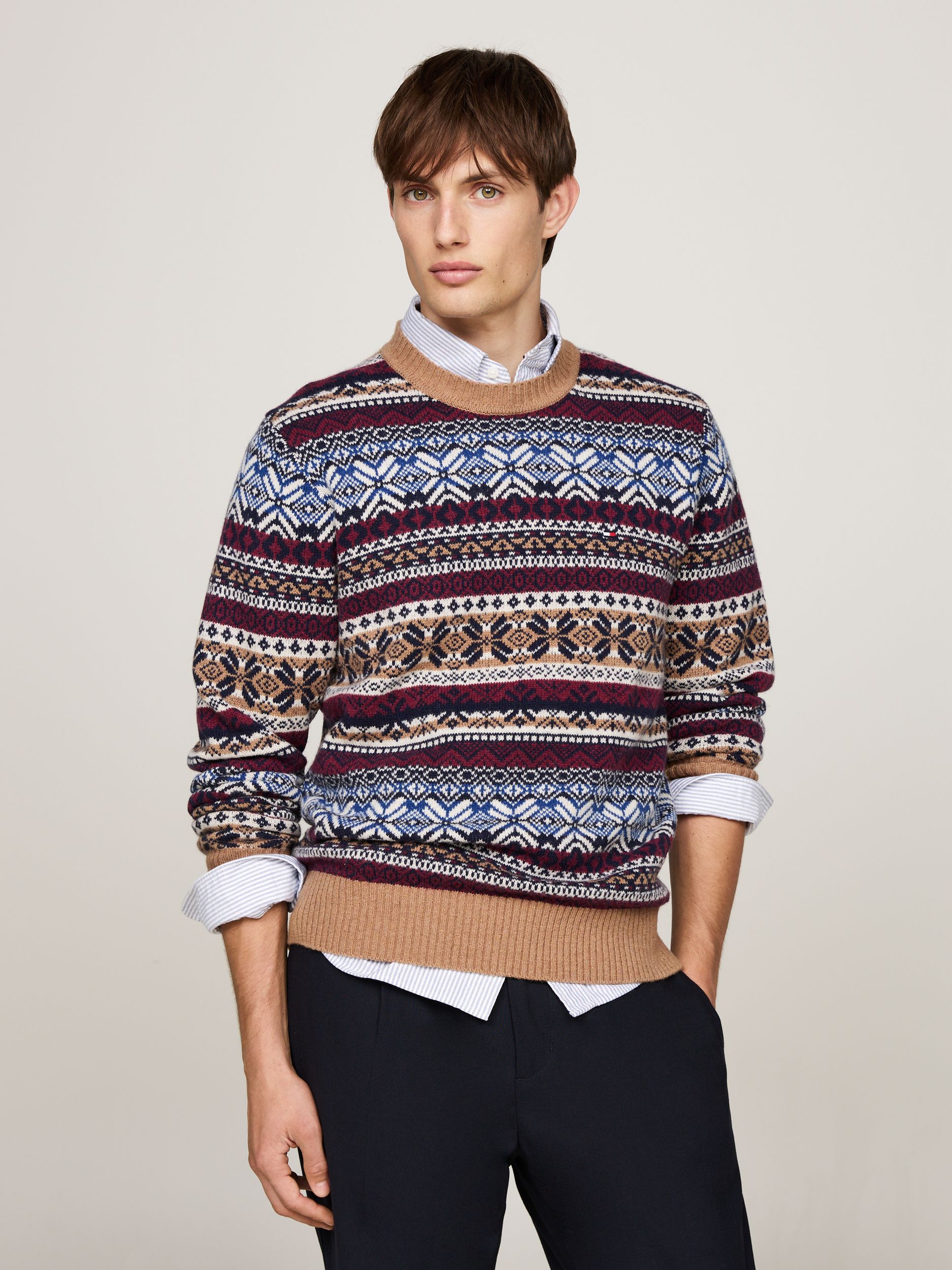 Tommy Hilfiger |  Tommy Hilfiger Pullover  | L | dark tan