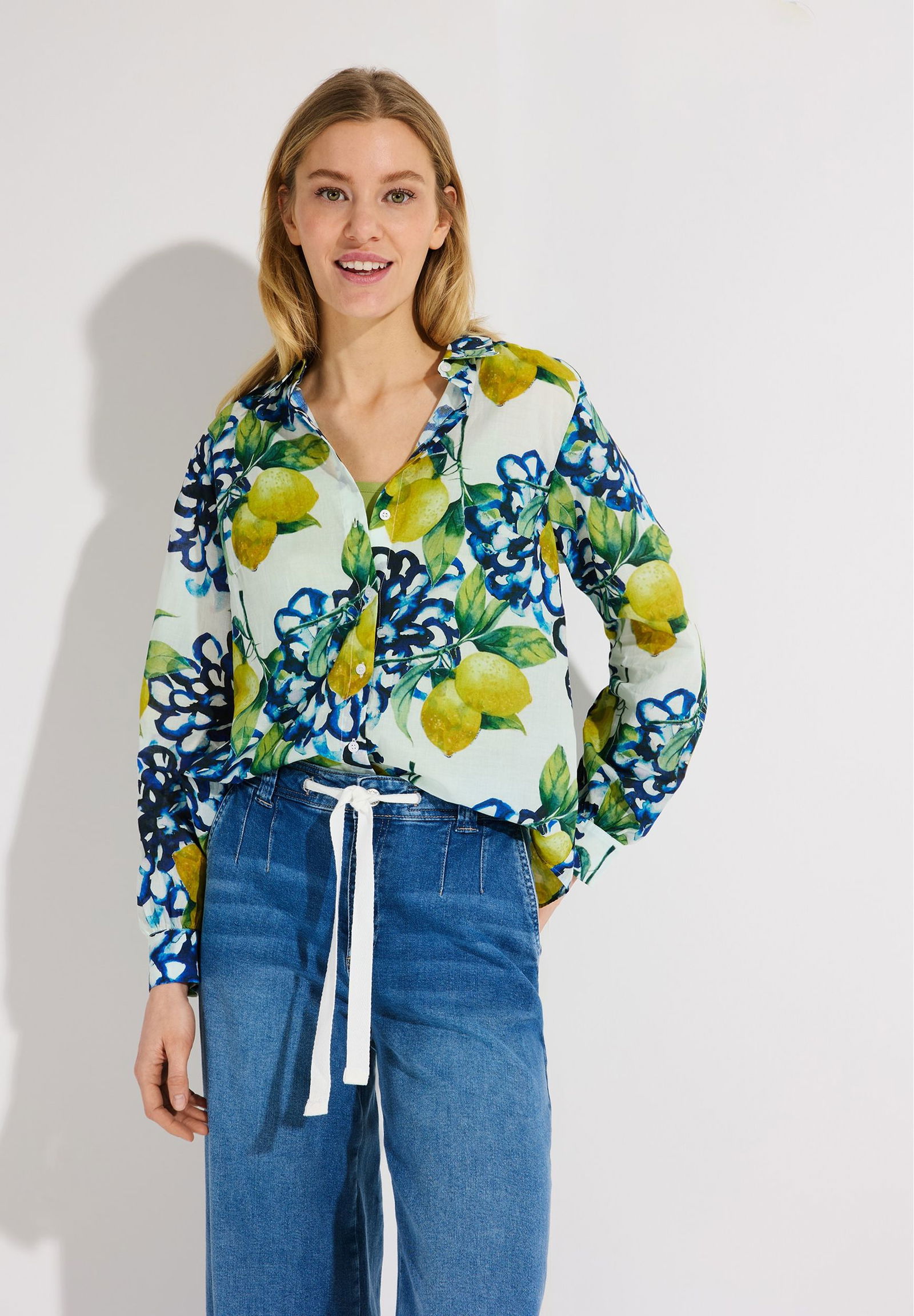 More & More |  More & More Druckbluse  | 34 | ecru