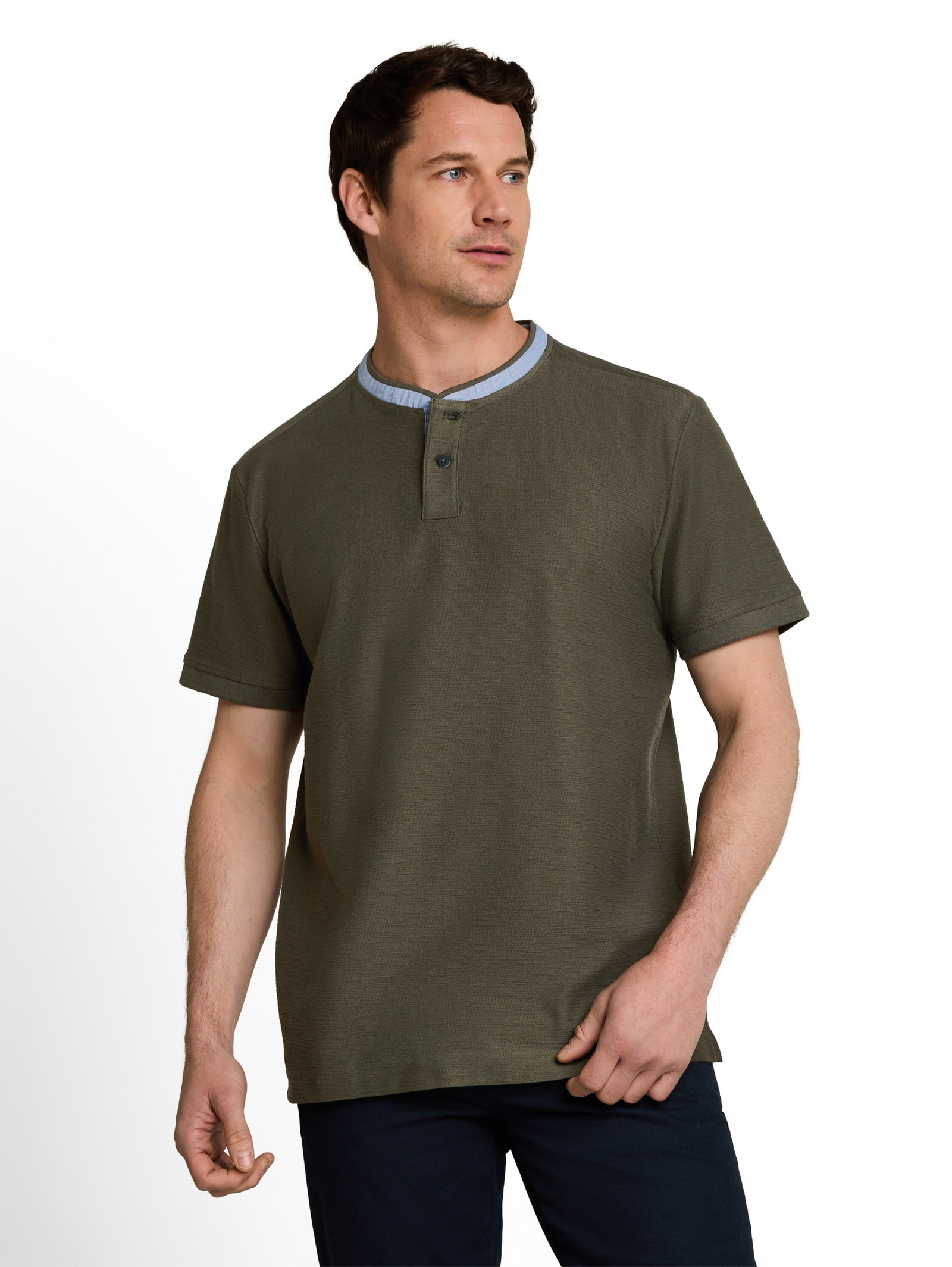 Tom Tailor structured polo, deep leaf green #5