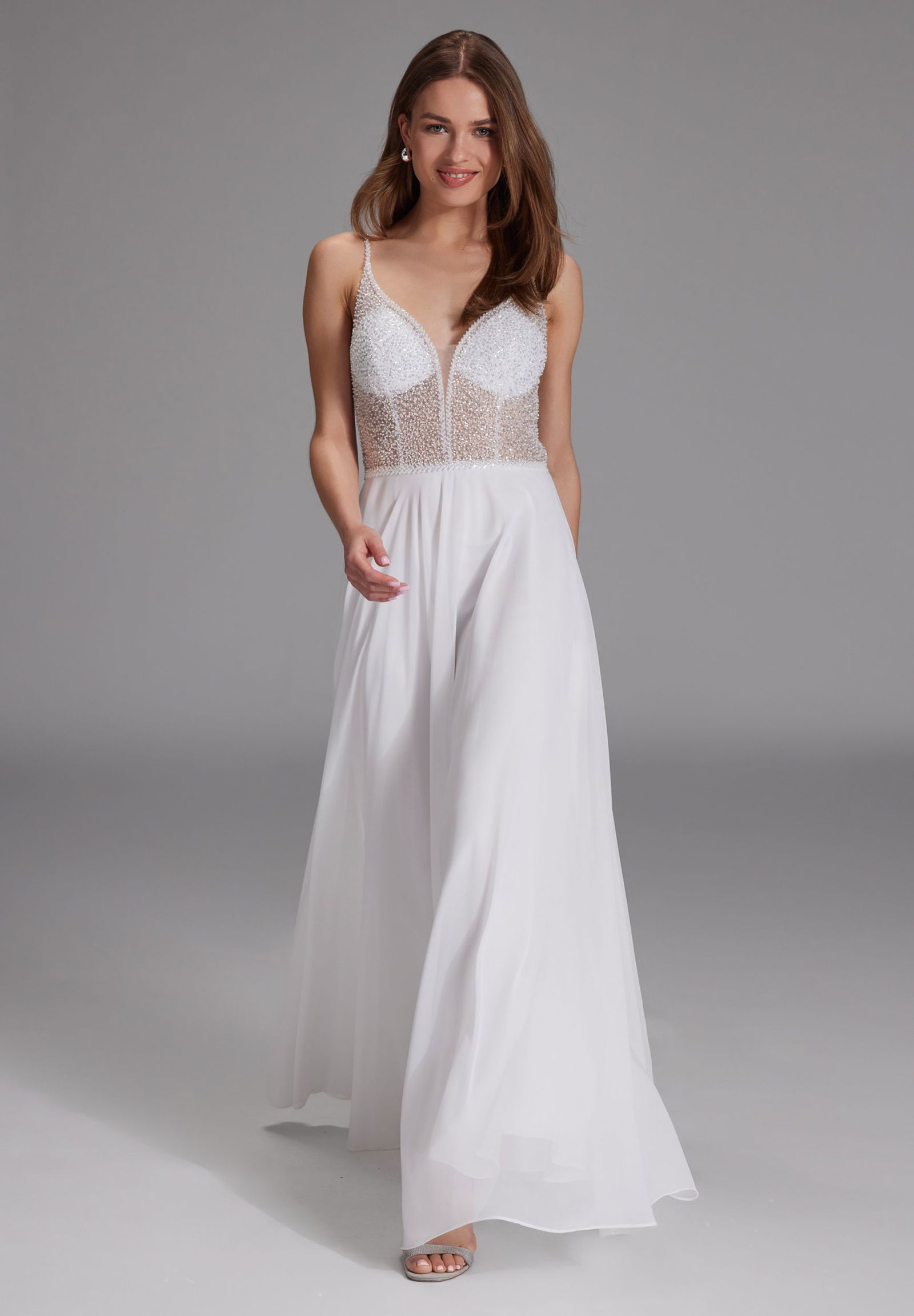 Hey Kyla |  Hey Kyla Abendkleid aus Materialmix | 34