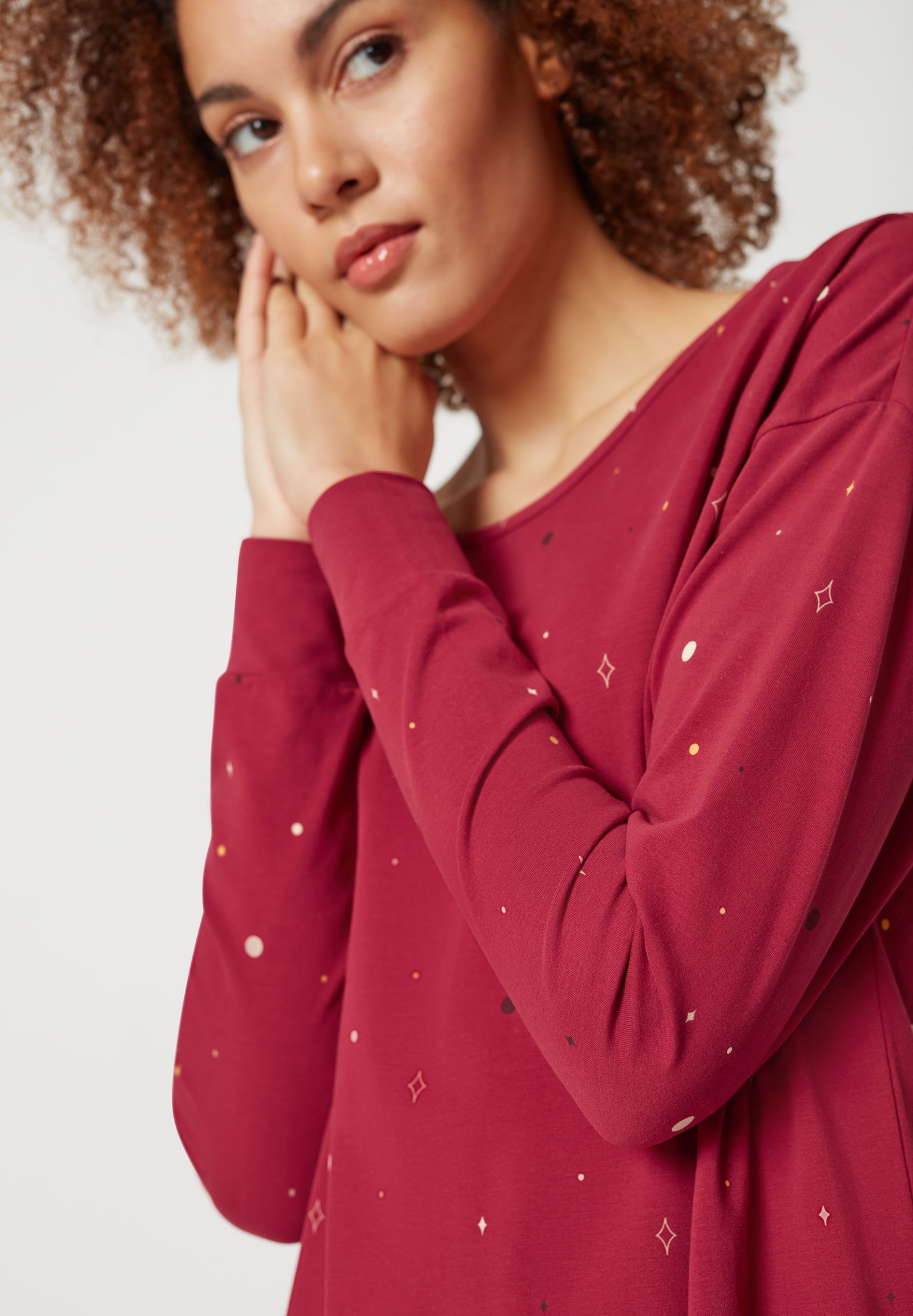 Skiny Damen Sleepshirt langarm Night In Skiny 03 #5