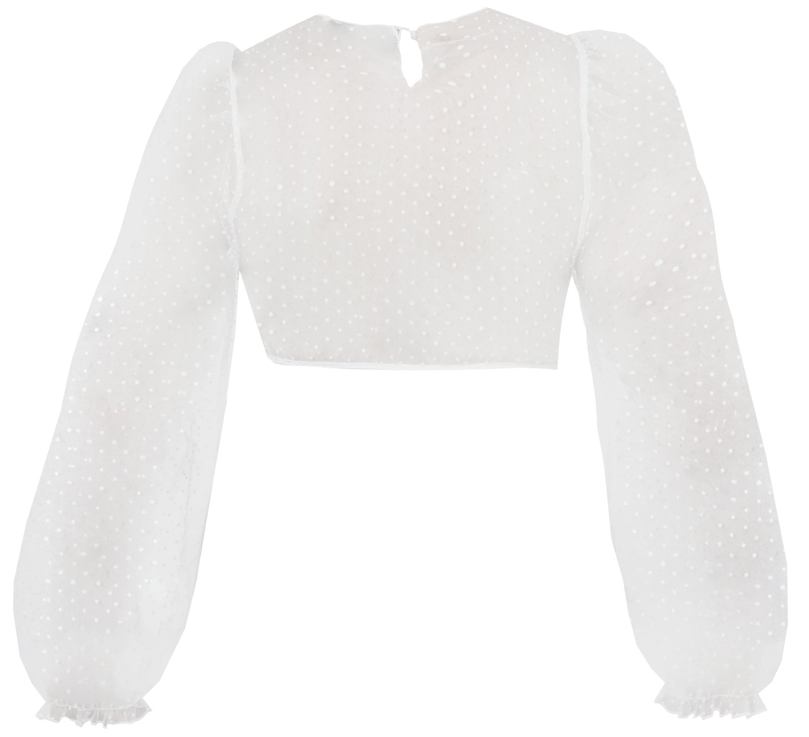 Dirndlbluse Kinding Langarm Puffarm ecru #2