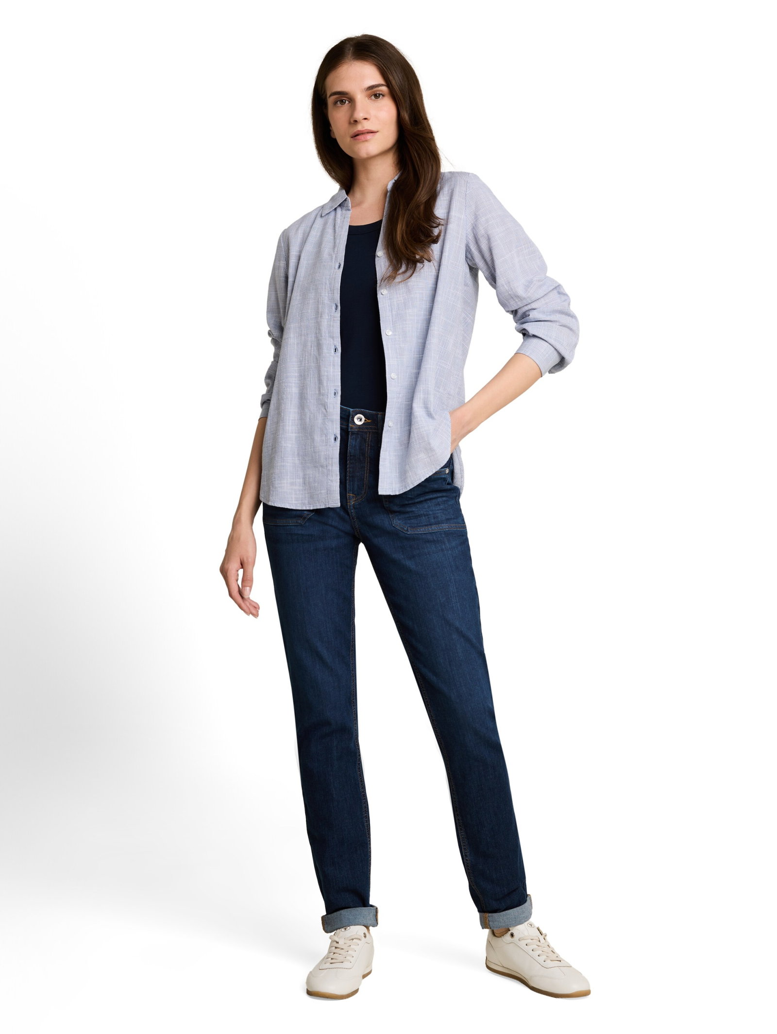 TTMAYA TAPERED, Clean Dark Stone Blue Denim #5