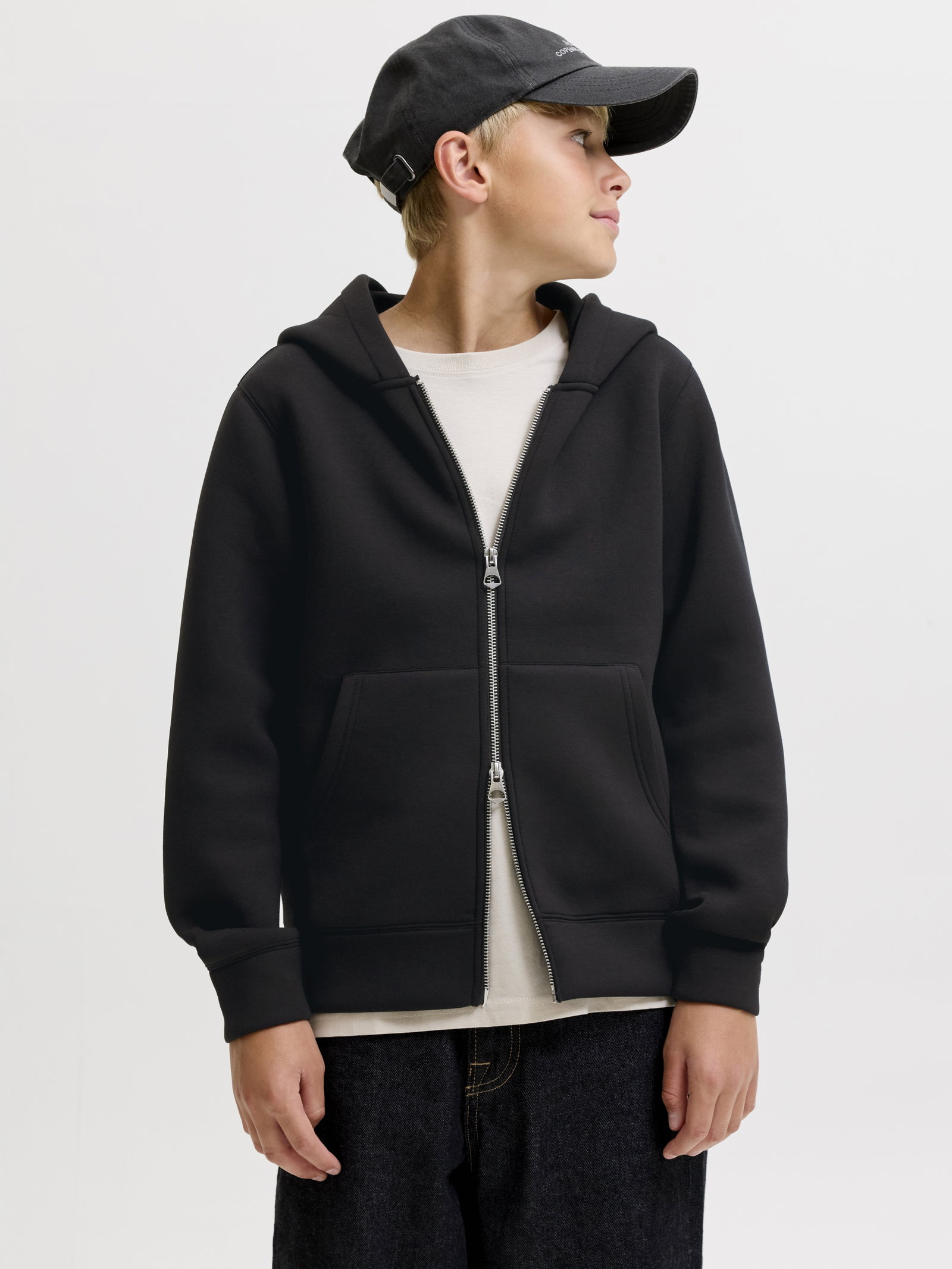 JCOLEGACY SWEAT SCUBA ZIP HOOD NOOS, Black #5