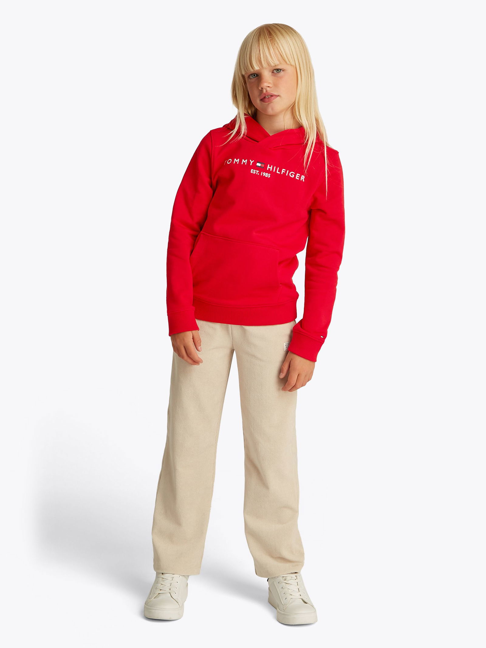 5d95ae9871c2f8f530908a6eee9d0b40 Tommy Hilfiger |  U CORP LOGO ESS HOODIE | 140 | primary red