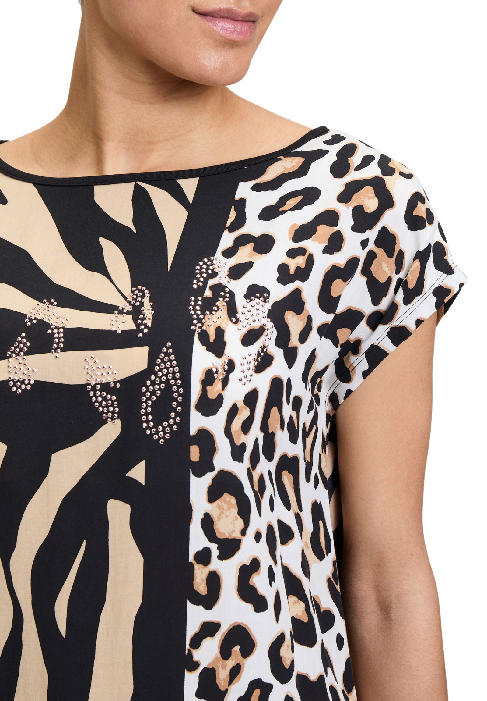 Betty Barclay |  Casual-Shirt | 42 | schwarz/braun