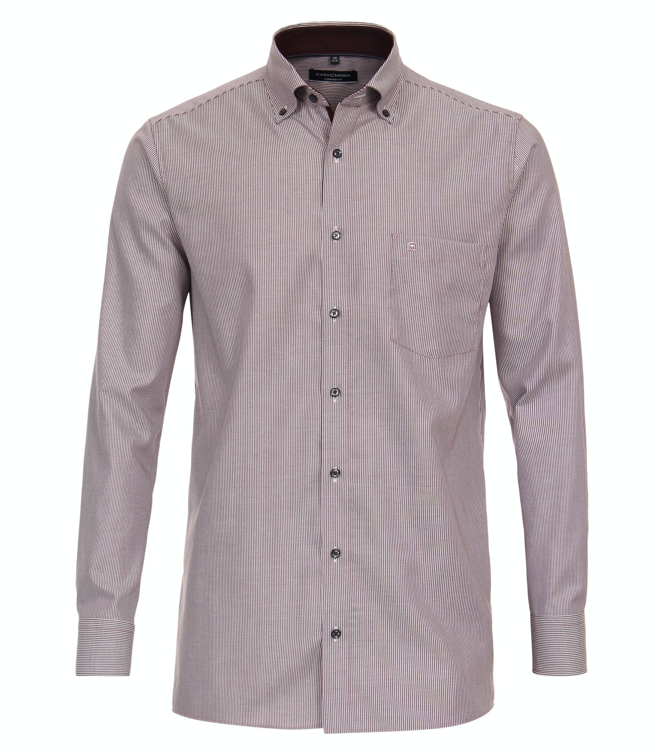Casa Moda |  Casa Moda Hemd Regular Fit  | 45 | rot