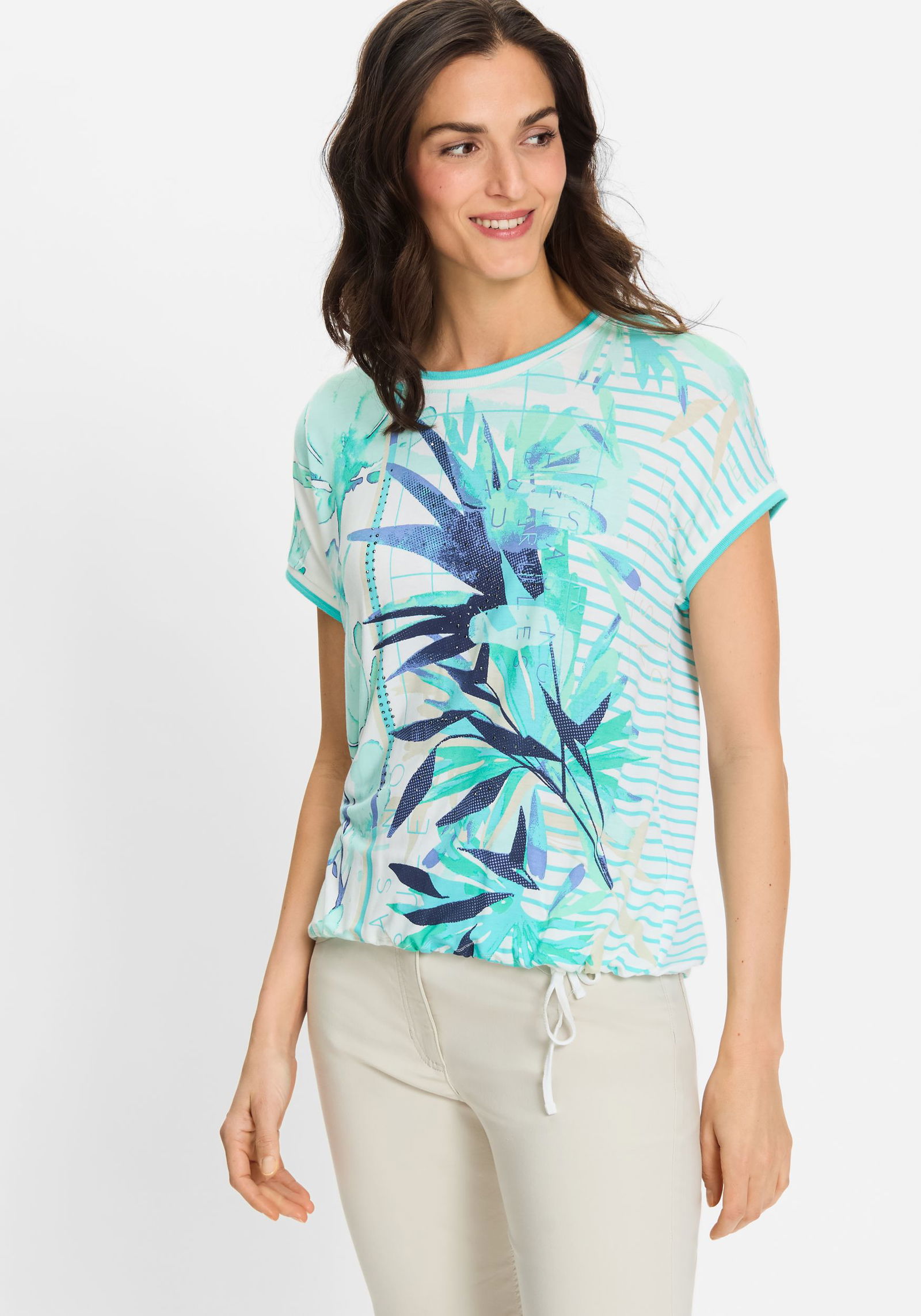 Olsen |  T-Shirt Short Sleeves | 46 | aruba blue