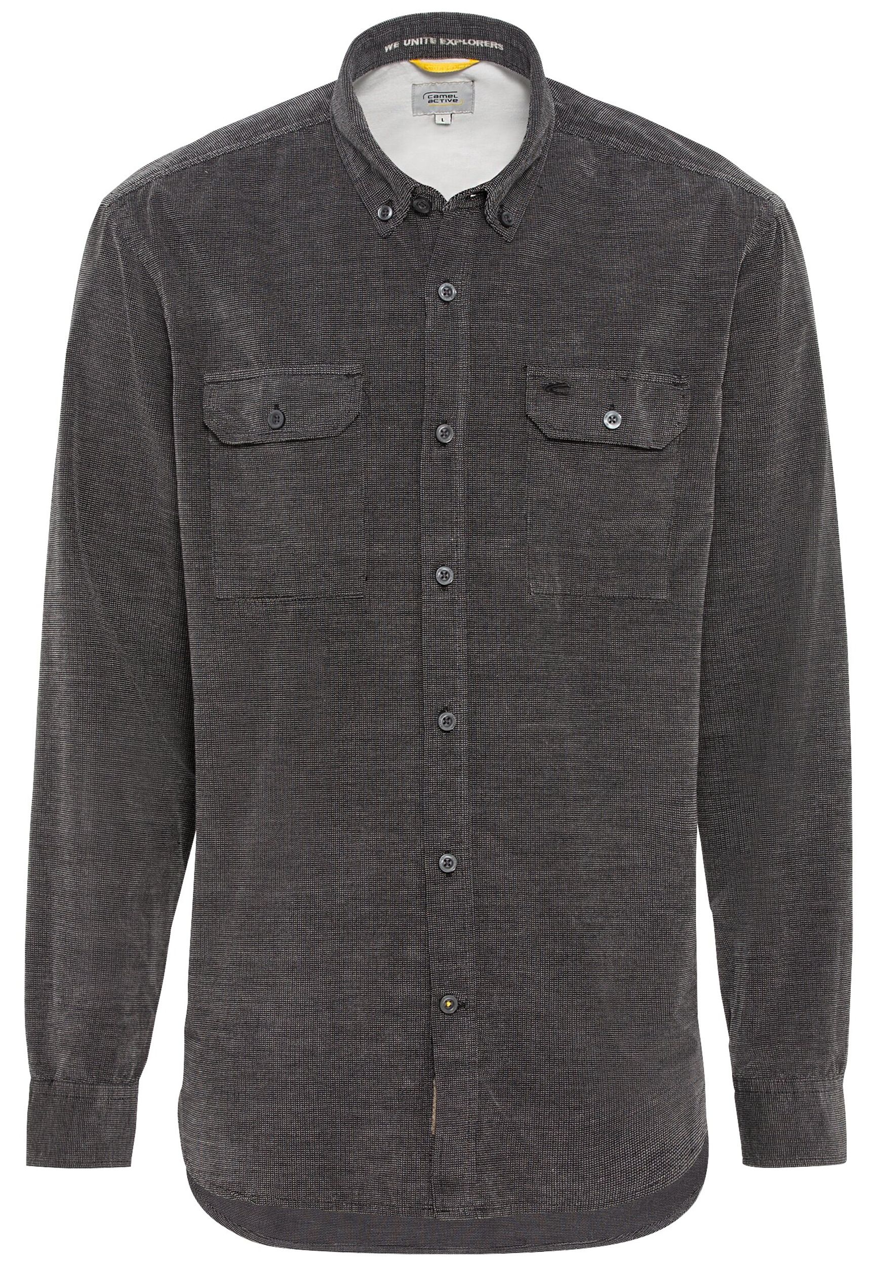 Camel Active |  Camel Active Hemd Regular Fit  | XXL | asphalt