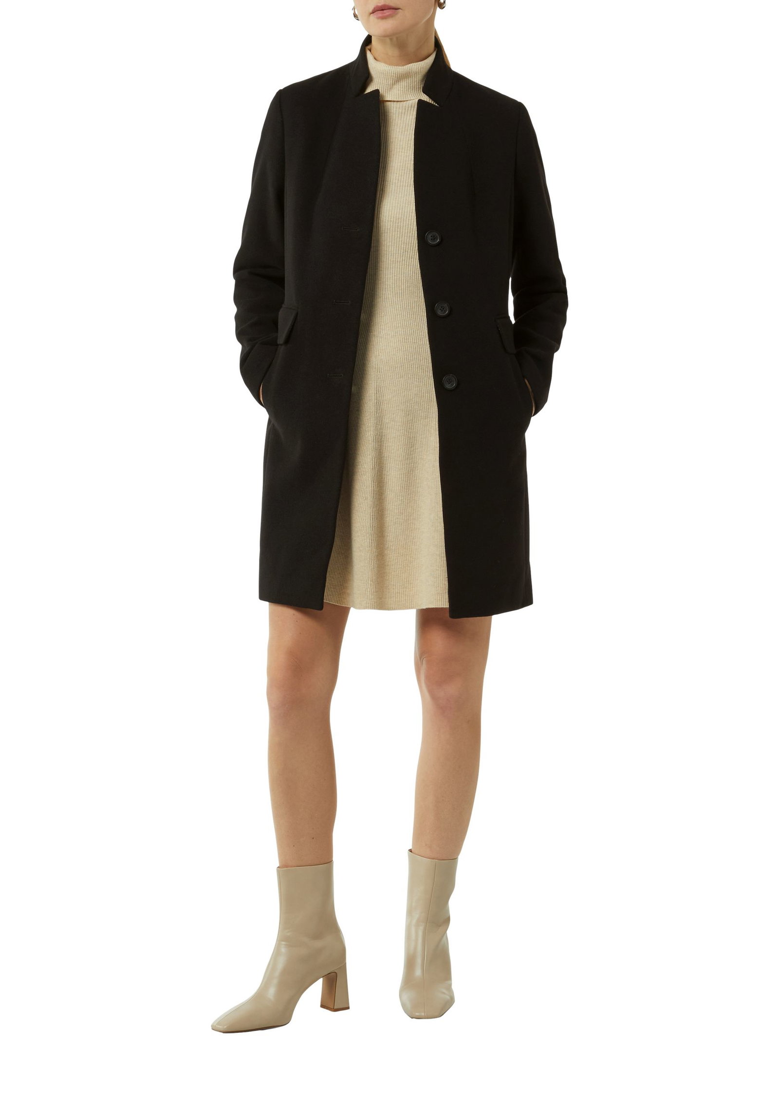 Comma Wollmantel | schwarz | 46 | 2150785-9999-46