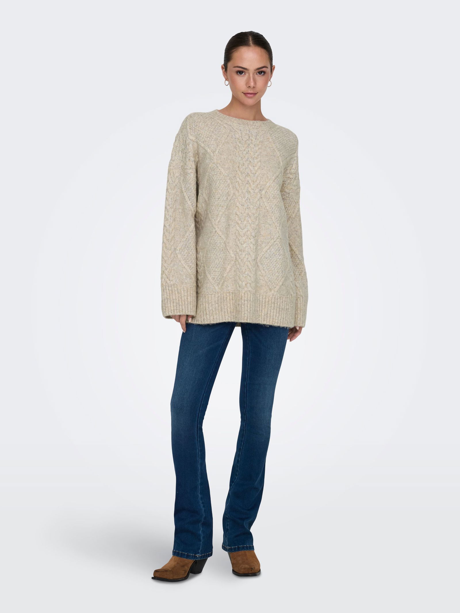 JDY |  JDYSILJA L/S LONG CABLE PULLOV. KNT NOOS | L